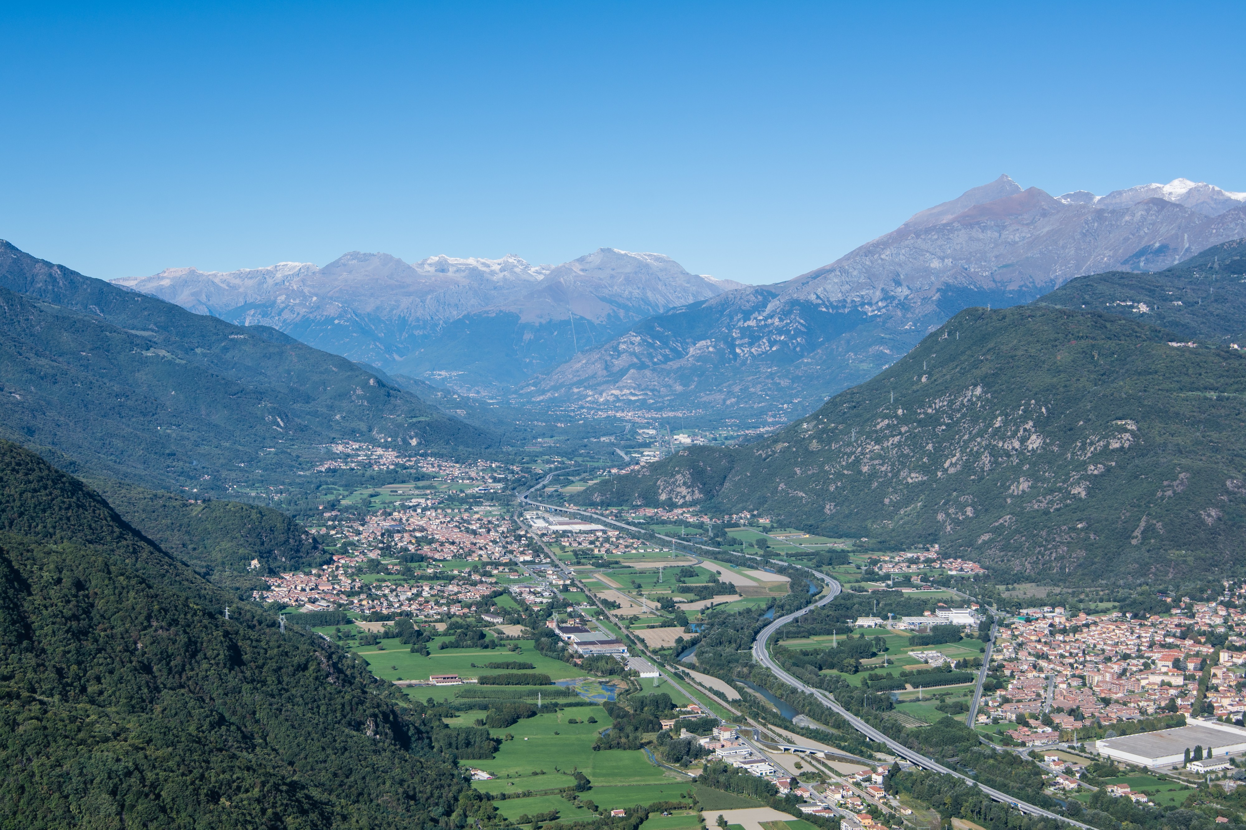 Susa valley from Sacra di San Michele