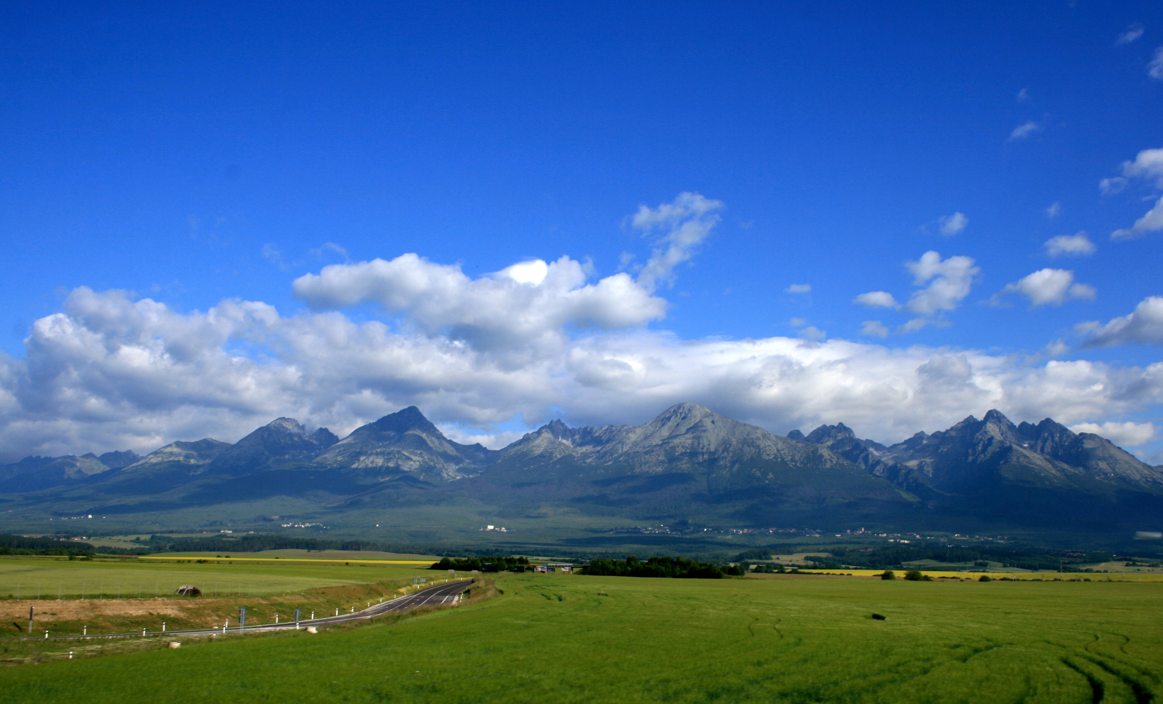 View of the High Tatra Mountains