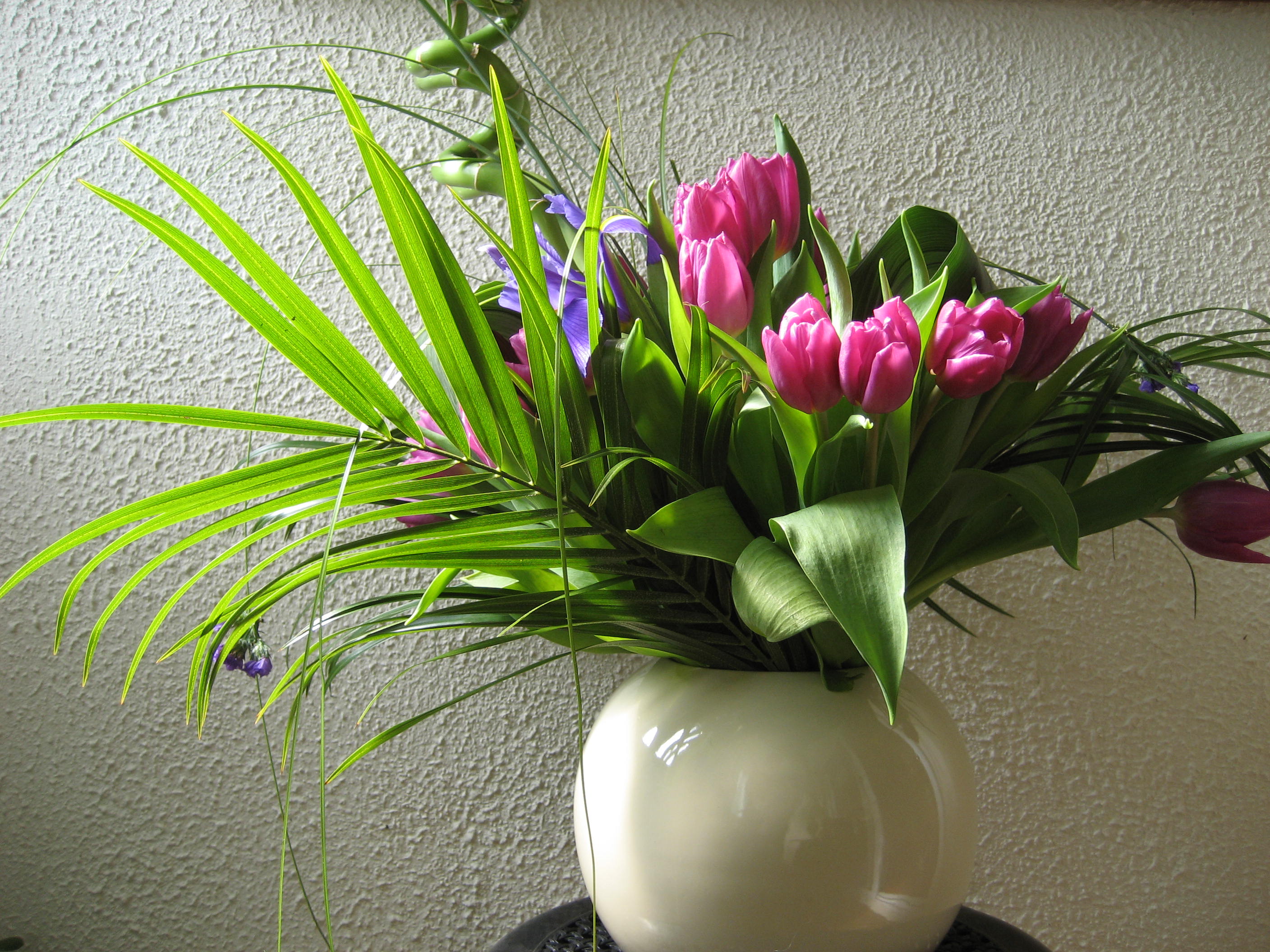 A bunch of flowers. A bouquet.
