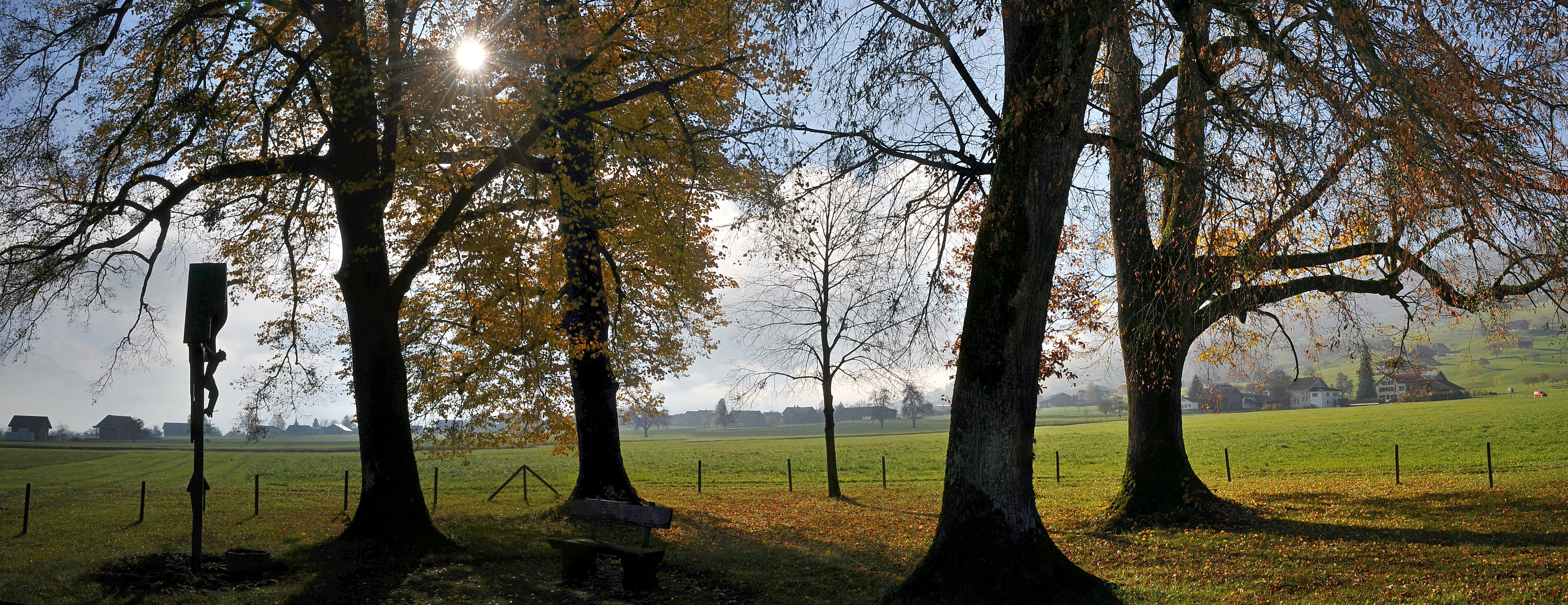 Gamschol in Gams SG Flurkreuz Panorama