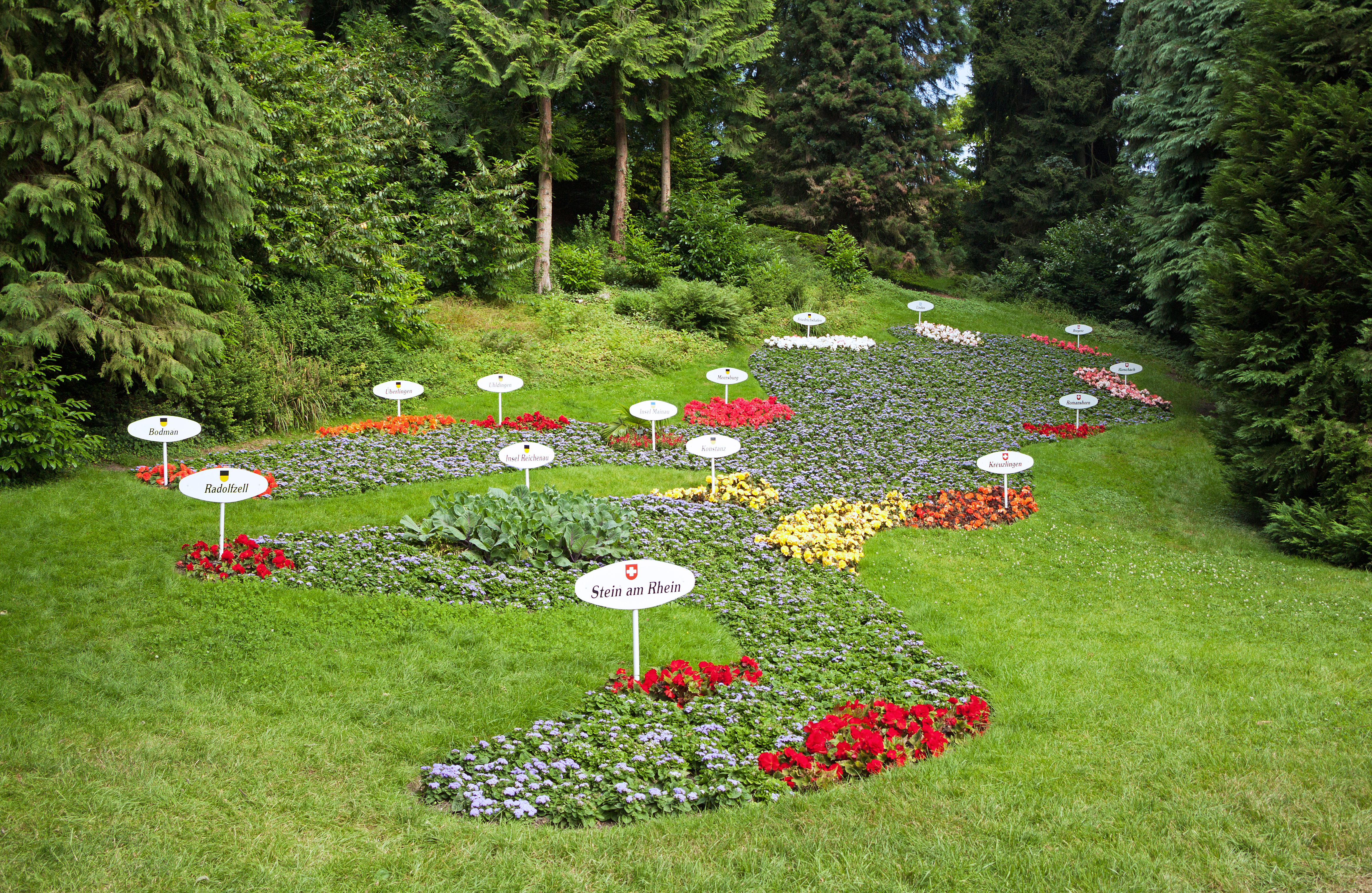 Map of Lake Constance - Mainau