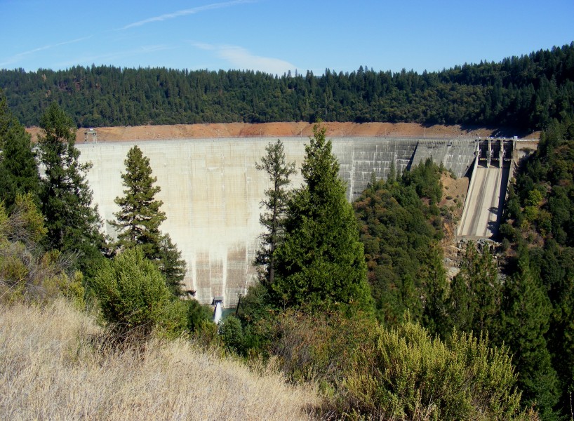 Bullards Bar Dam - face