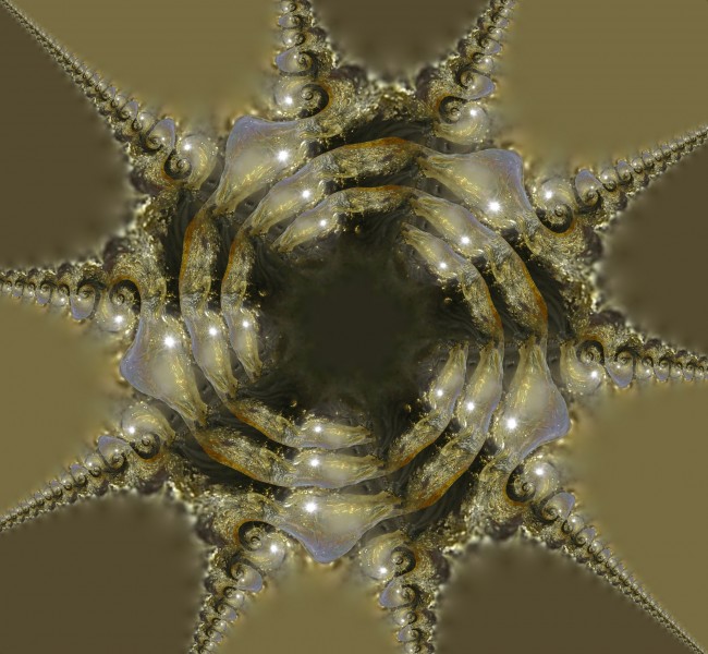 Resin from Pinus Radiata Stump 4-5 point fractal
