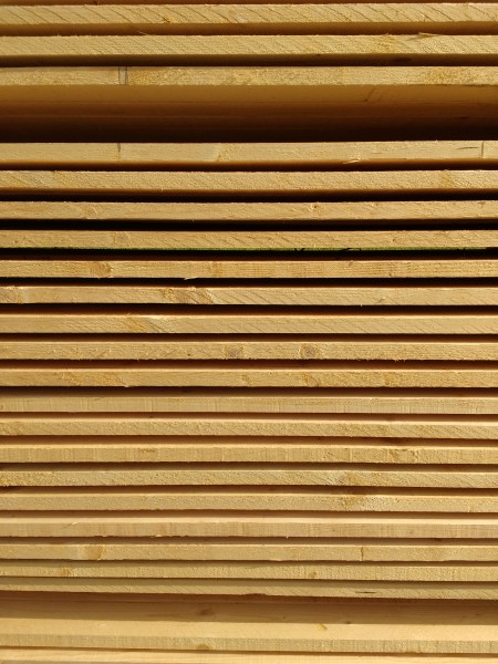 Stack of wooden planks - close-up 02