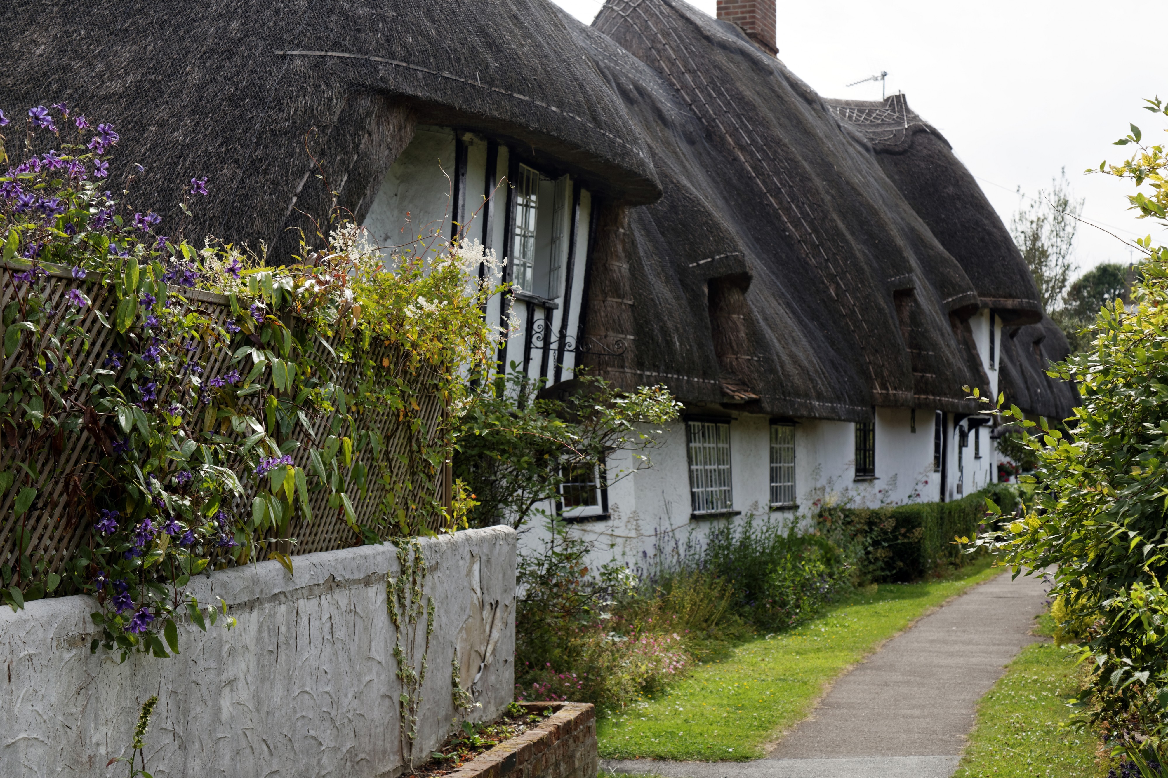 'The Row' Crow St from east Henham Essex England
