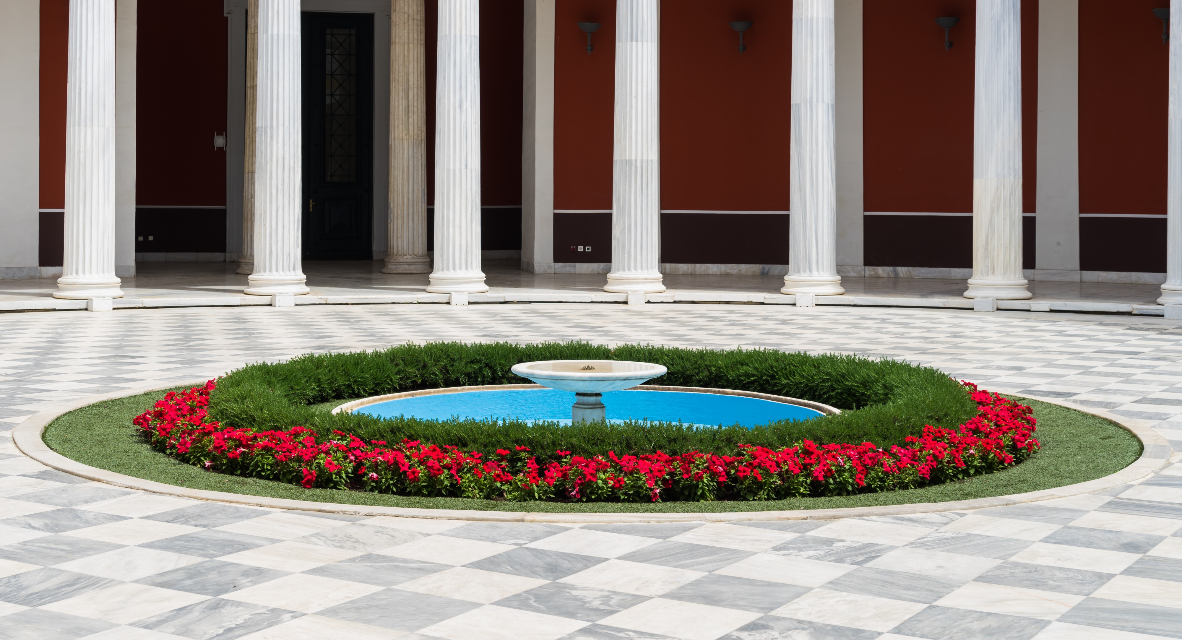 Fountain courtyard Zappeion Athens, Greece