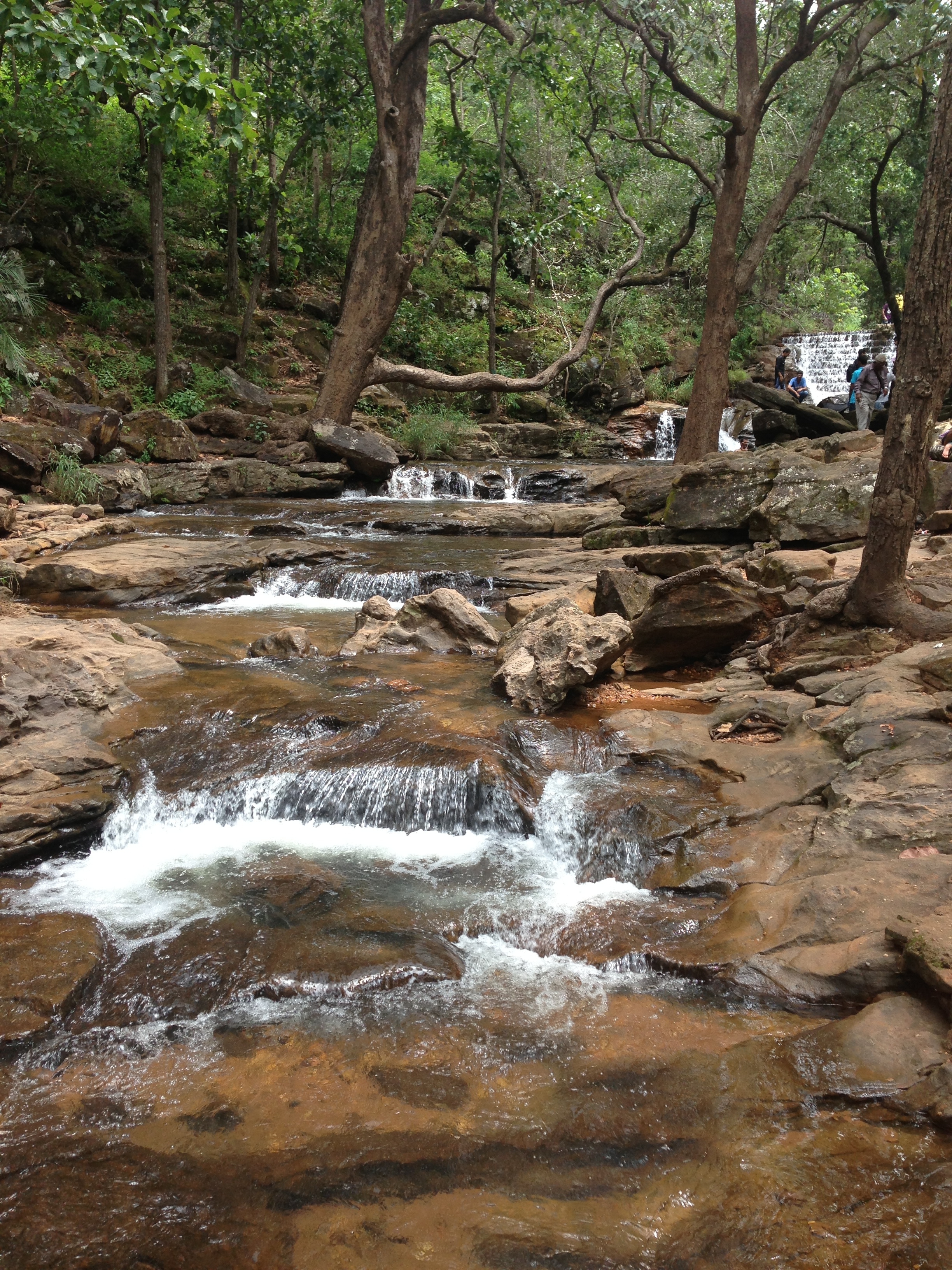 Artificial cascade of water near Bee Fall