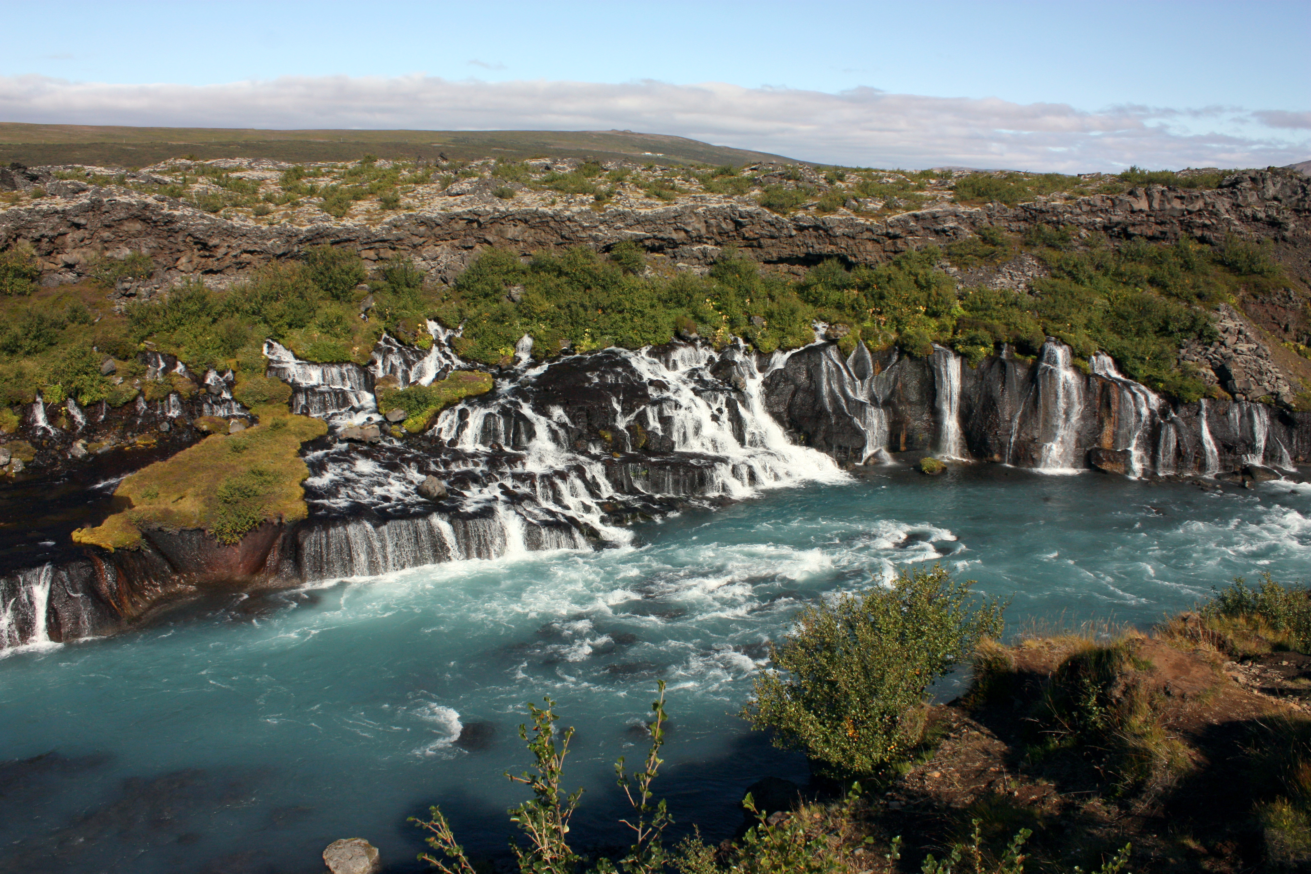 Hraunfossar waterfall