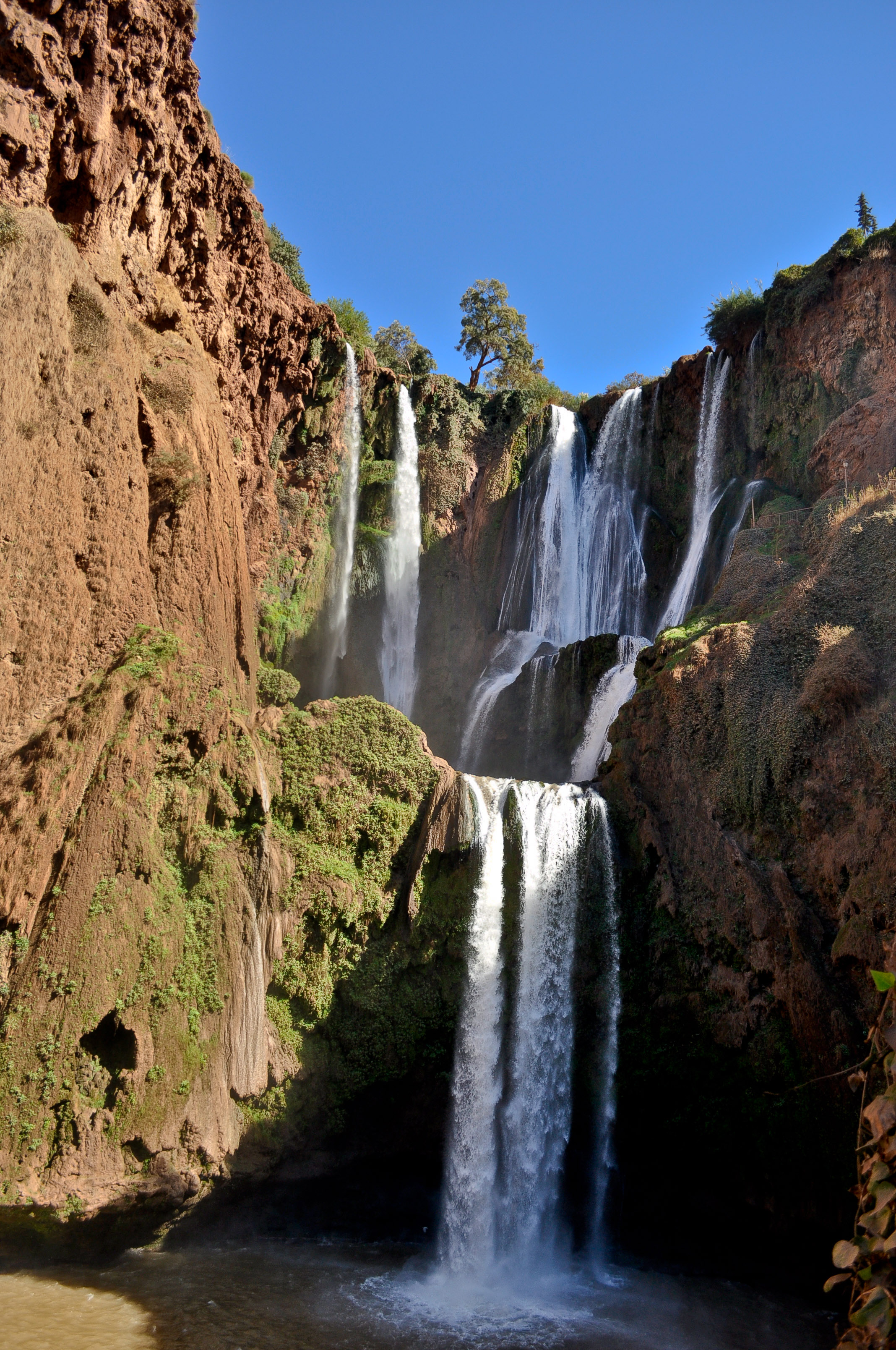 Ouzoud waterfalls full flow