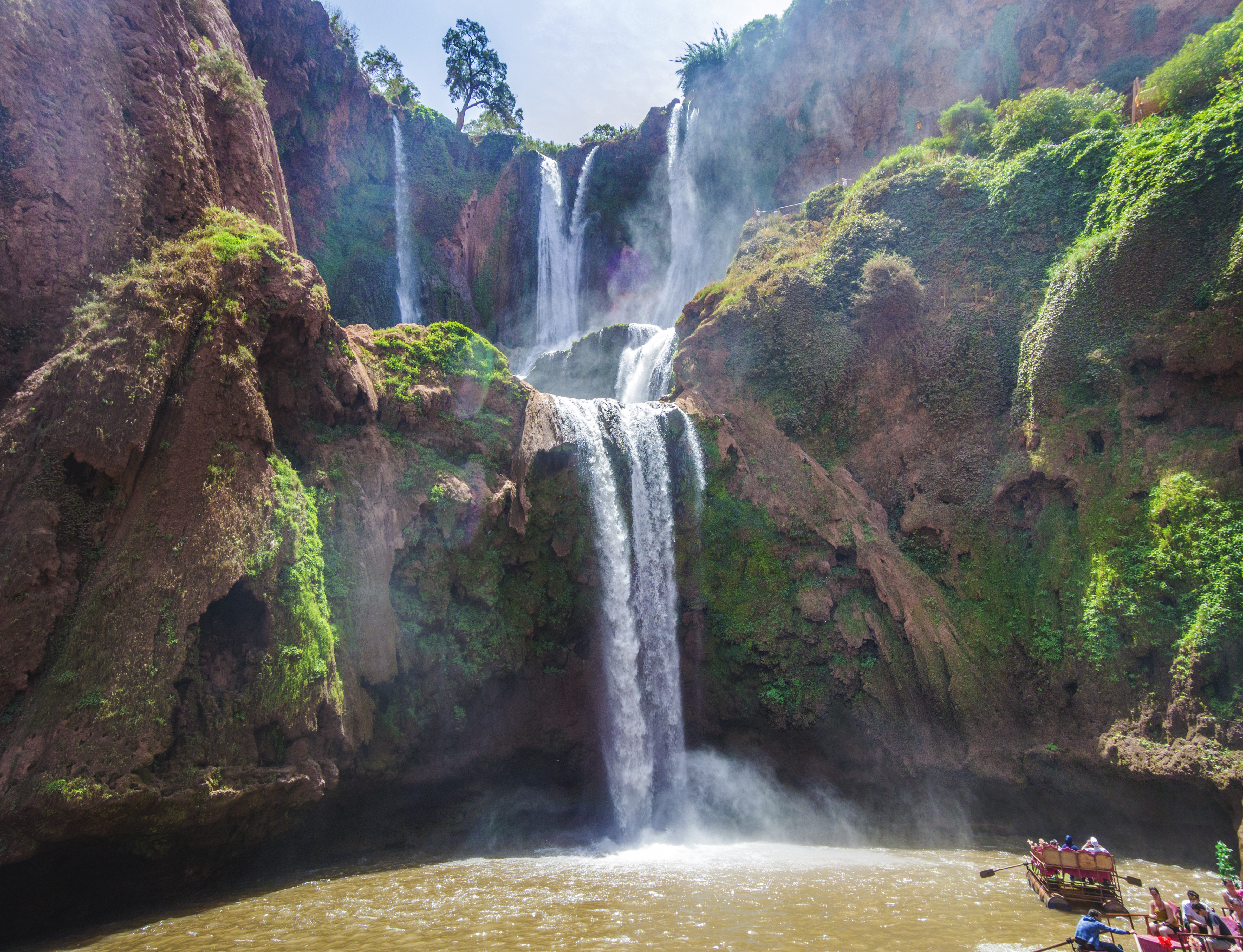 Ouzoud waterfalls In spring-Morocco
