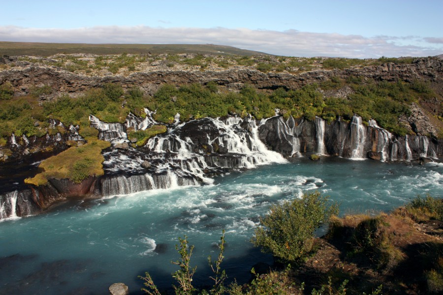 Hraunfossar waterfall