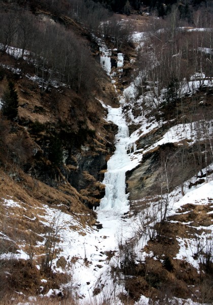 Murtal bei Muhr Wasserfall in Eis