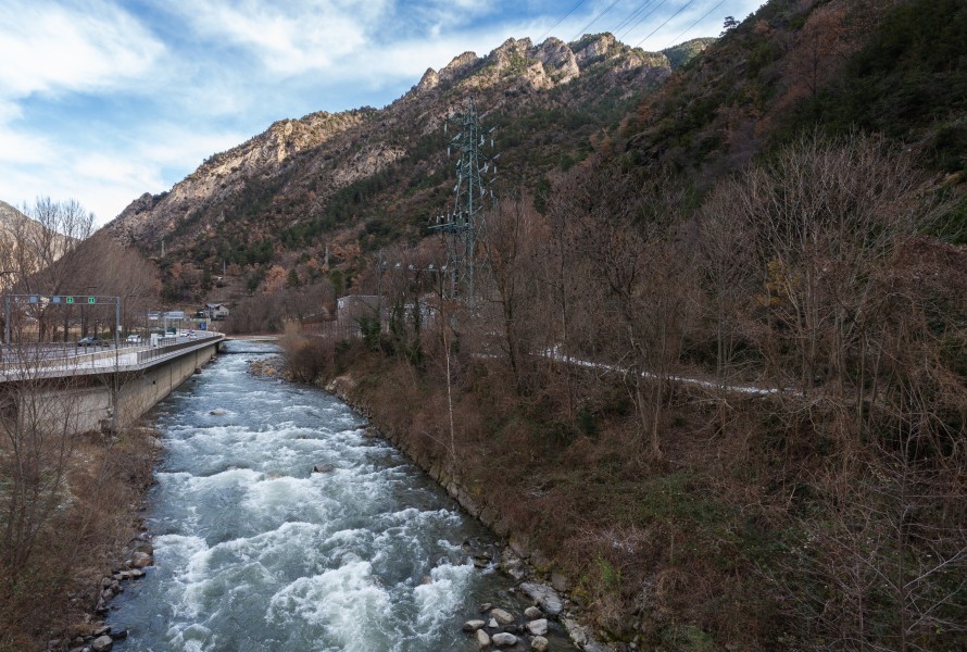 Río Valira, Santa Coloma, Andorra, 2013-12-30, DD 04