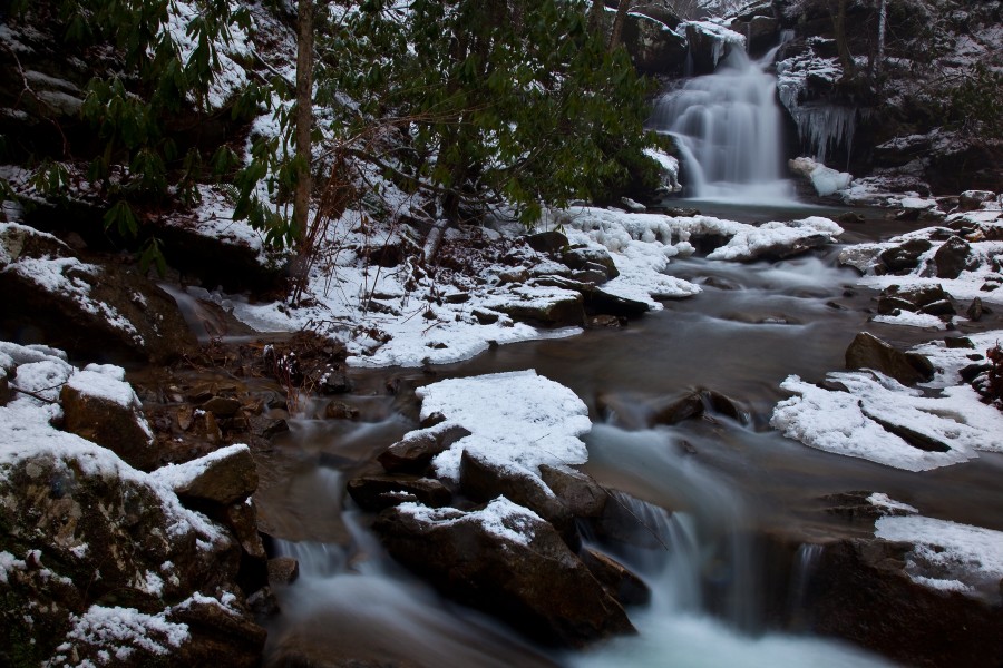 Rugged-winter-ravine-waterfall - West Virginia - ForestWander