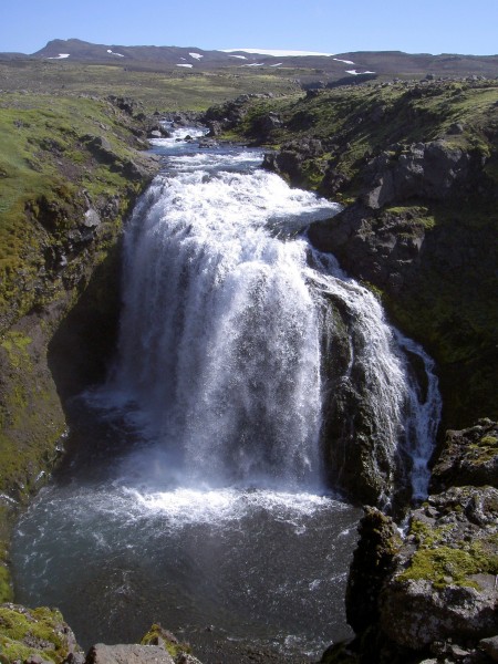 Upper waterfalls of the Skogafoss Iceland 2005 1
