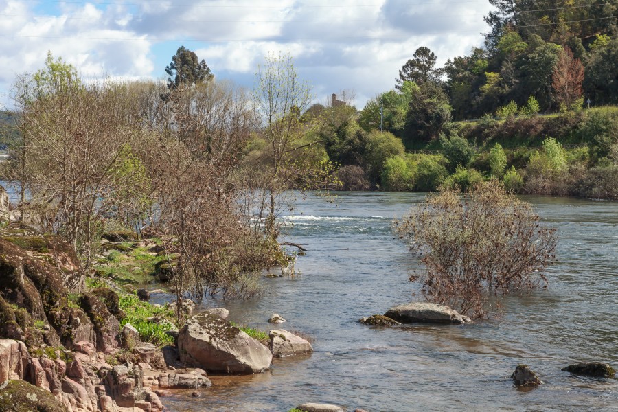 Vista do río Miño dende as termas de Canedo. Ourense. Galiza. eue