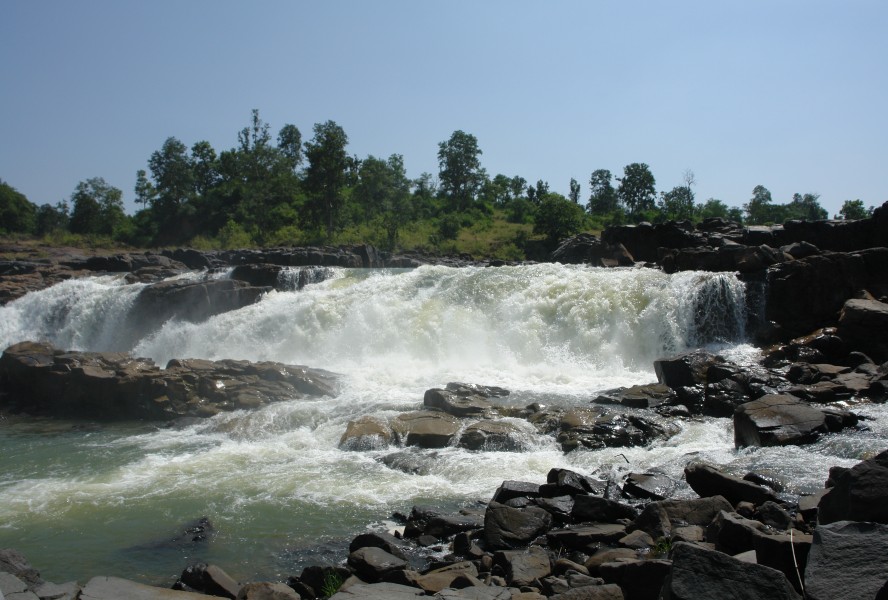 Waterfall on Johilla river, Umaria district, MP, India