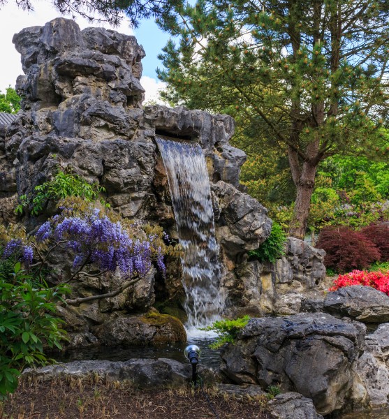 Waterval. Locatie, Chinese tuin Het Verborgen Rijk van Ming in de Hortus Haren 04