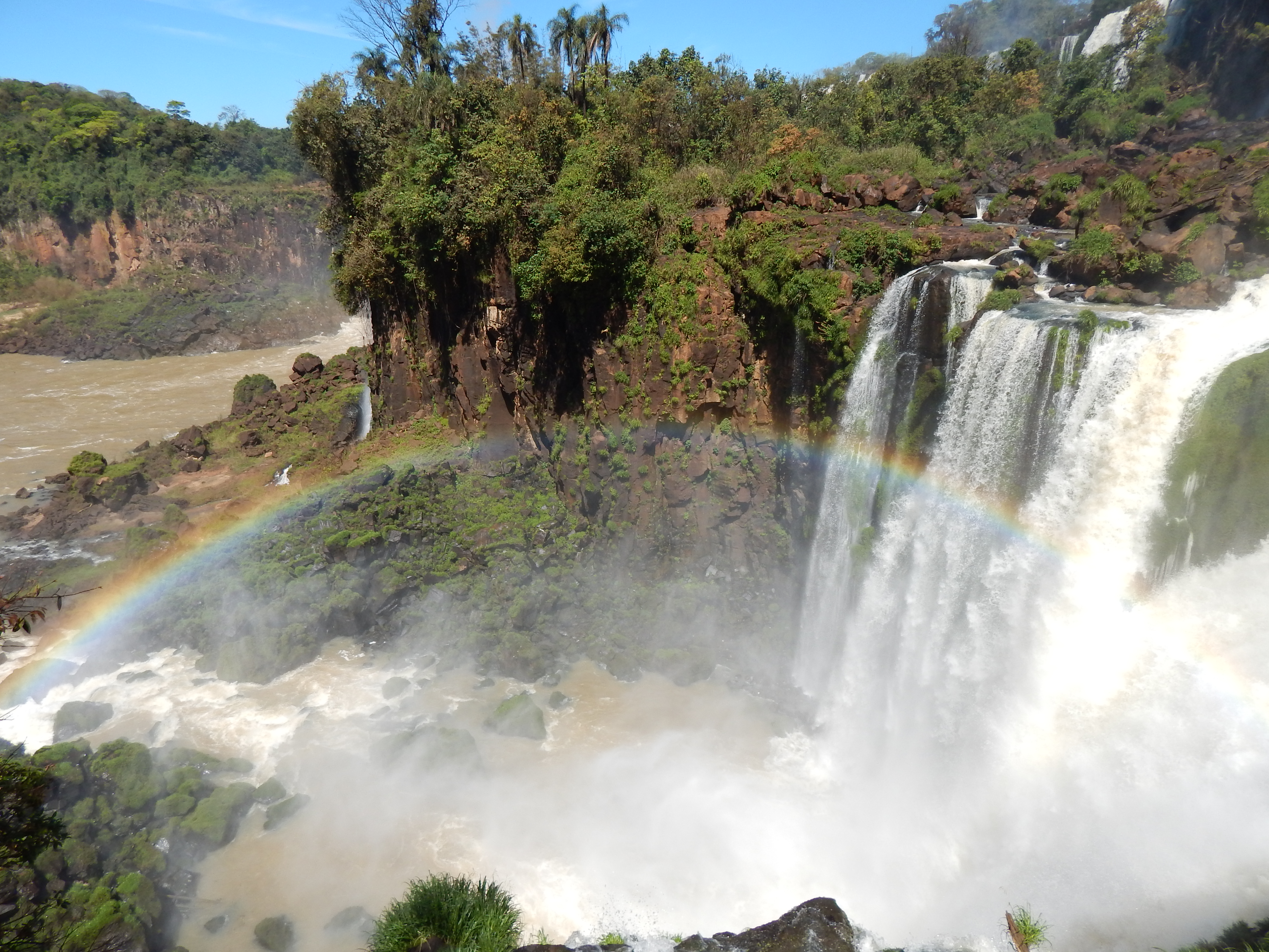 Rainbow in Iguazu Falls