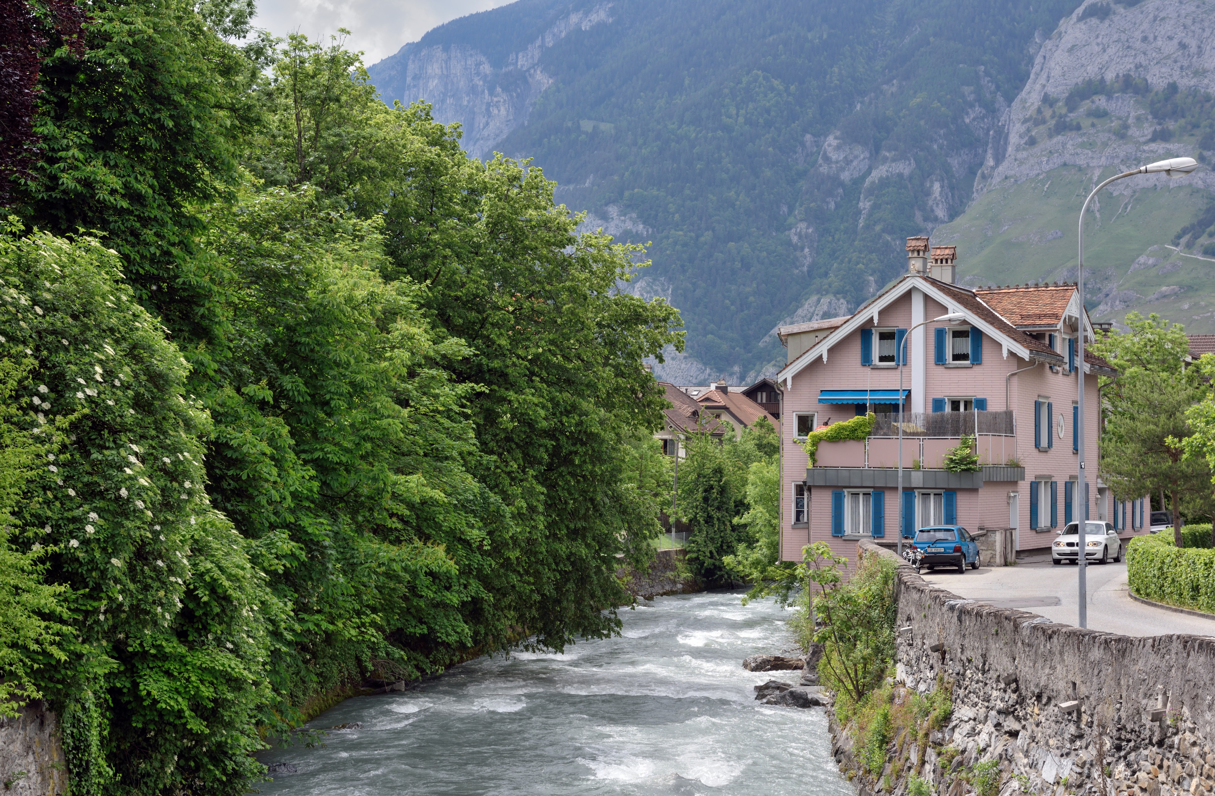 Plessur in Chur - Untere Plessurstrasse