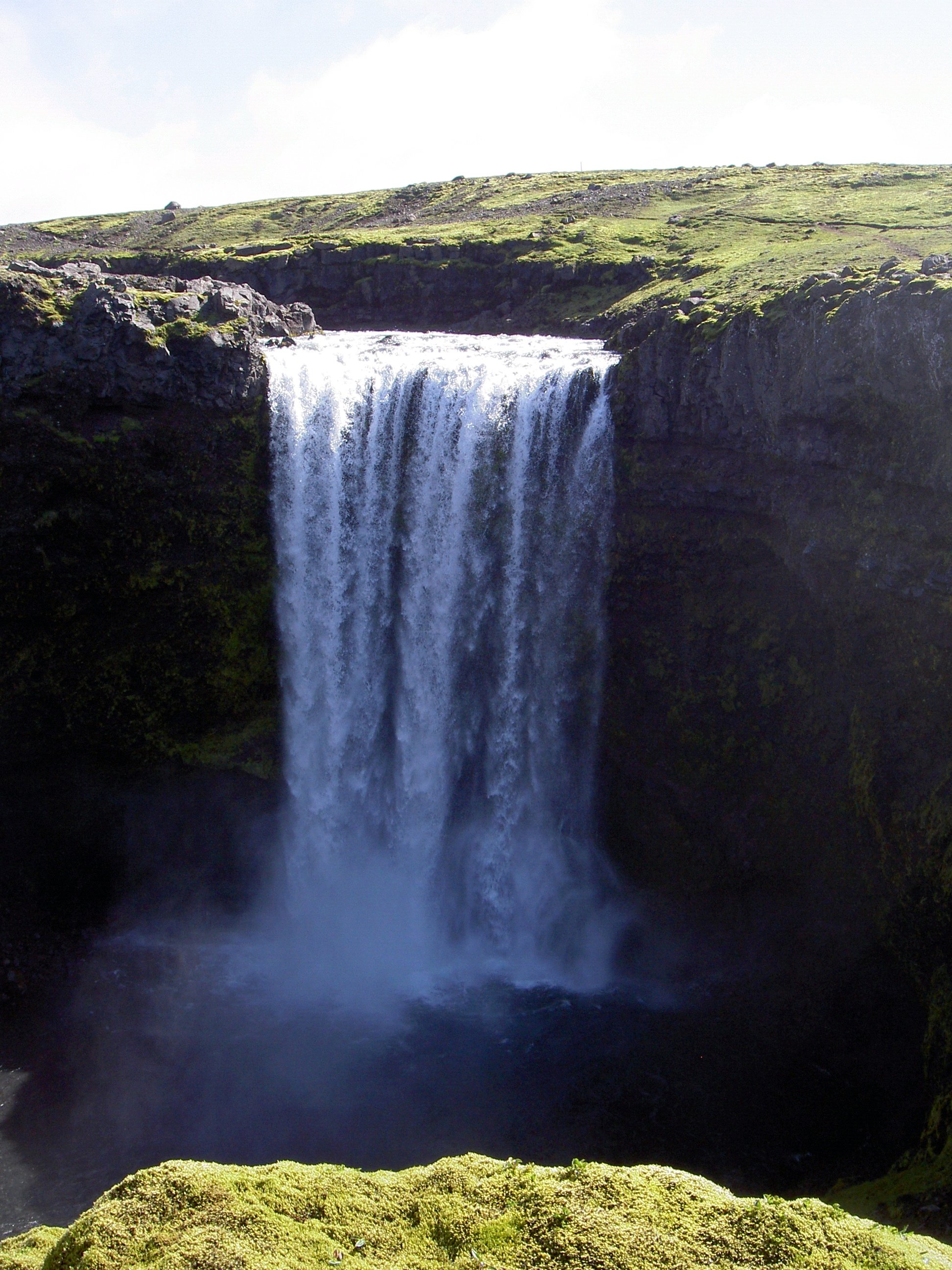 Upper waterfalls of the Skogafoss Iceland 2005 2