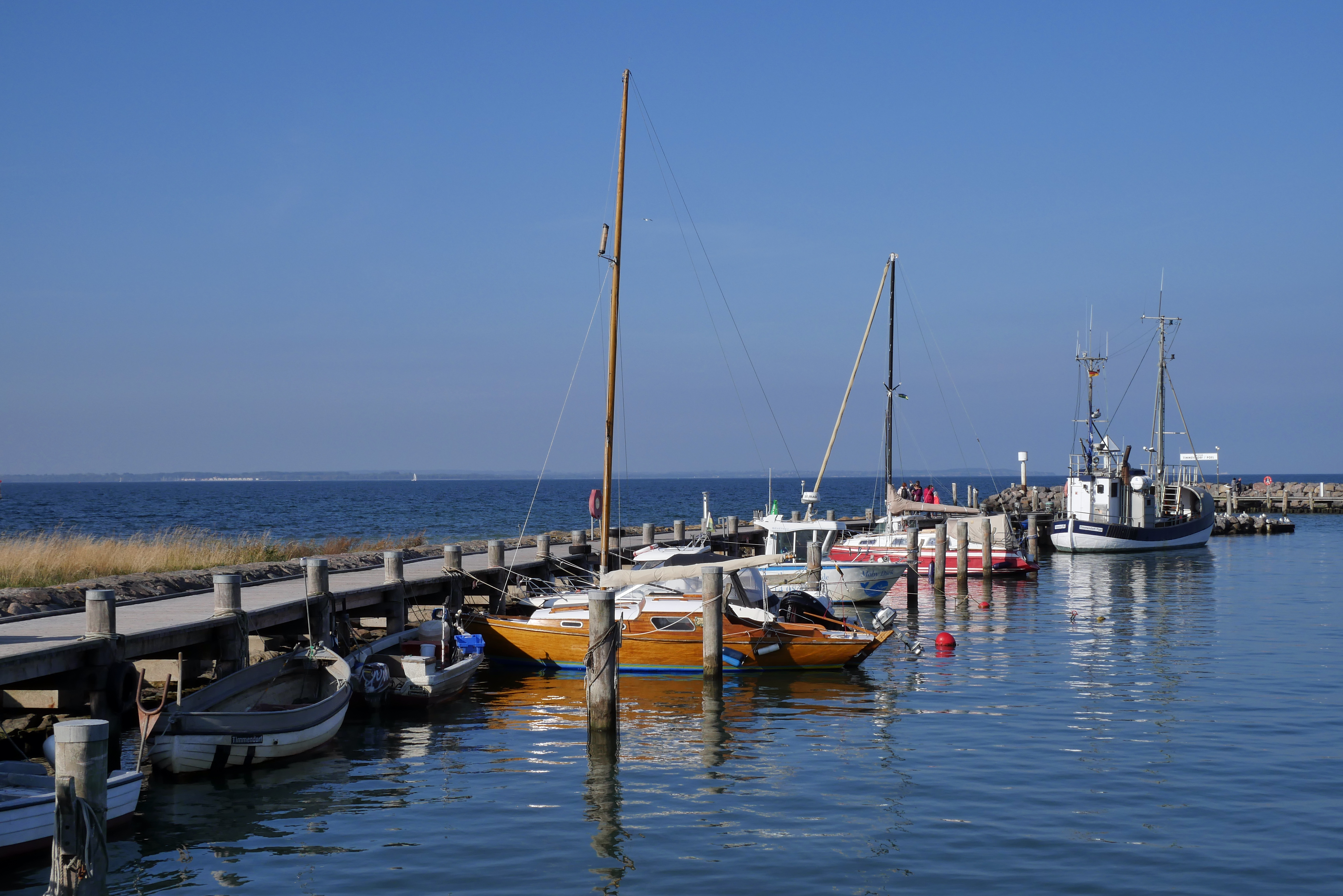 Boote im Hafen Timmendorf, Poel