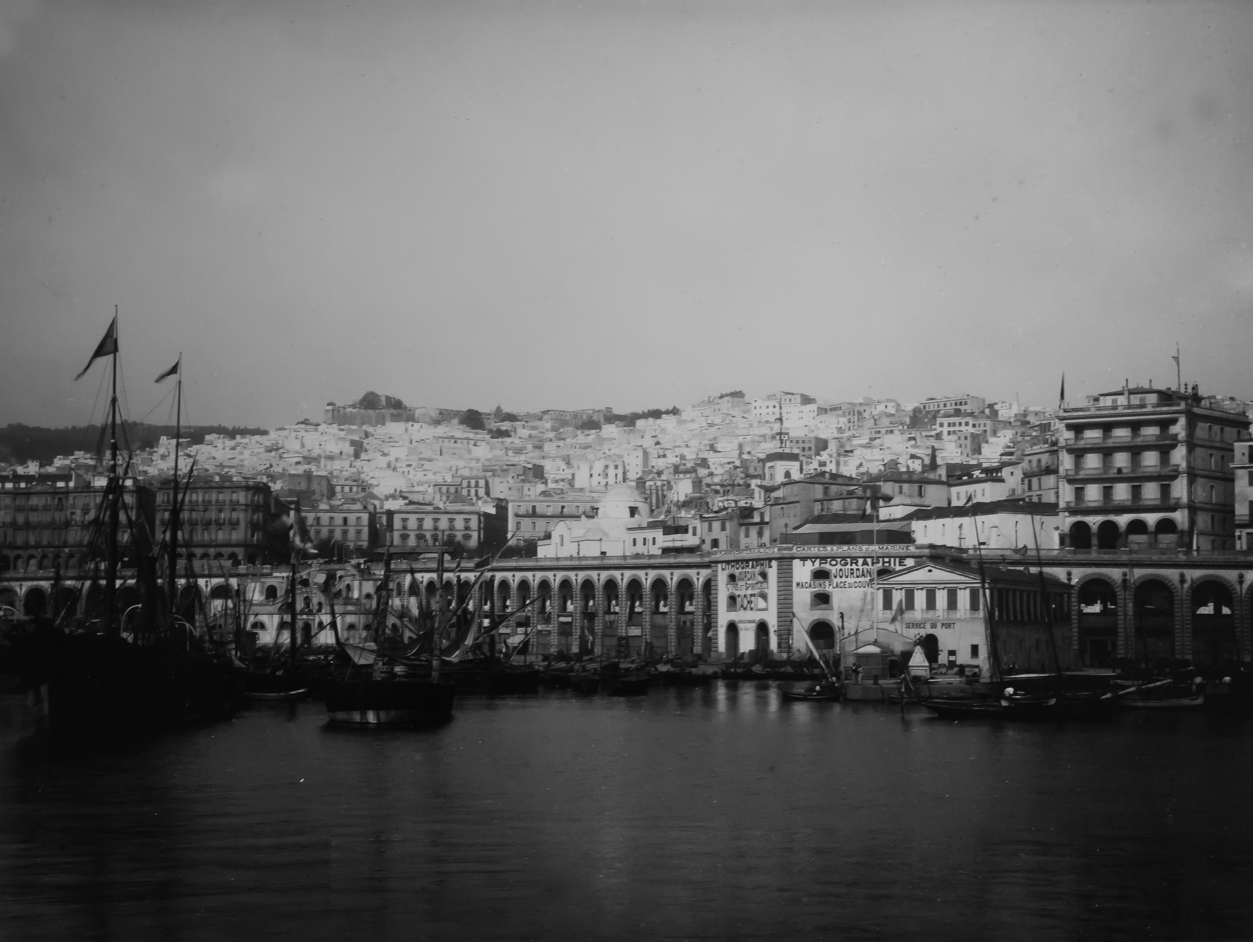 MHNT - Trutat - Le port d'Alger, Algerie, 1881