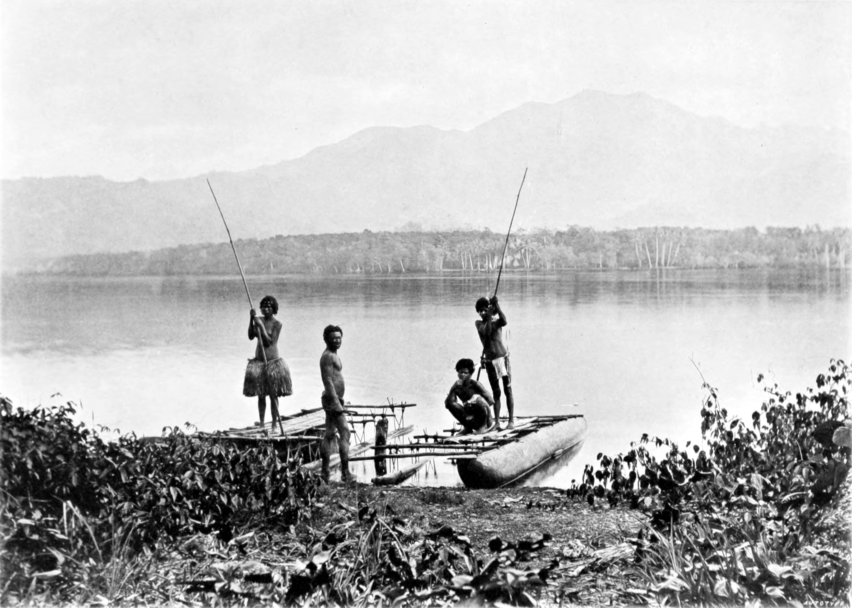 Picturesque New Guinea Plate XXXVI - Garihi Village, Bertha Lagoon, South Cape