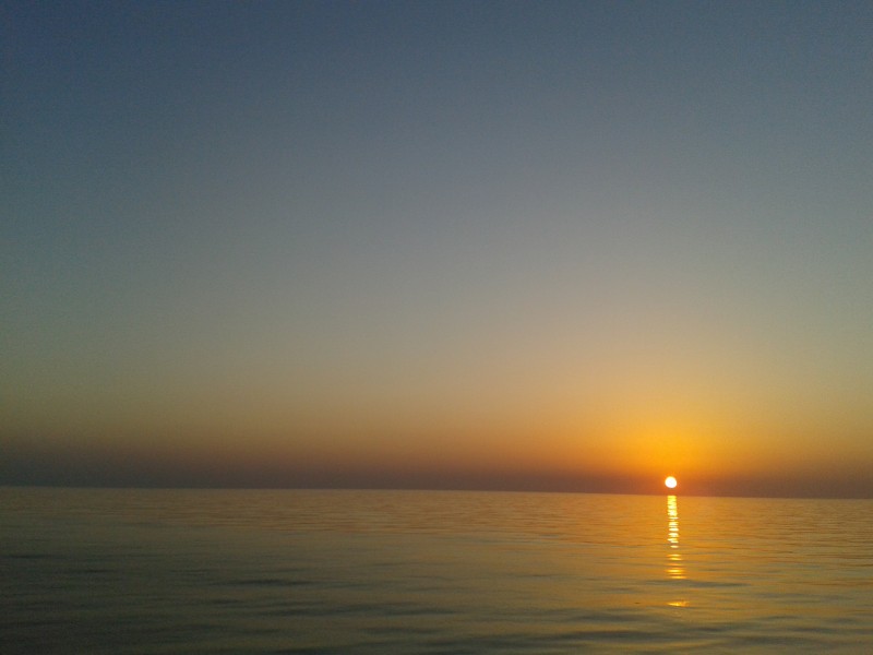 Sunset from The sea