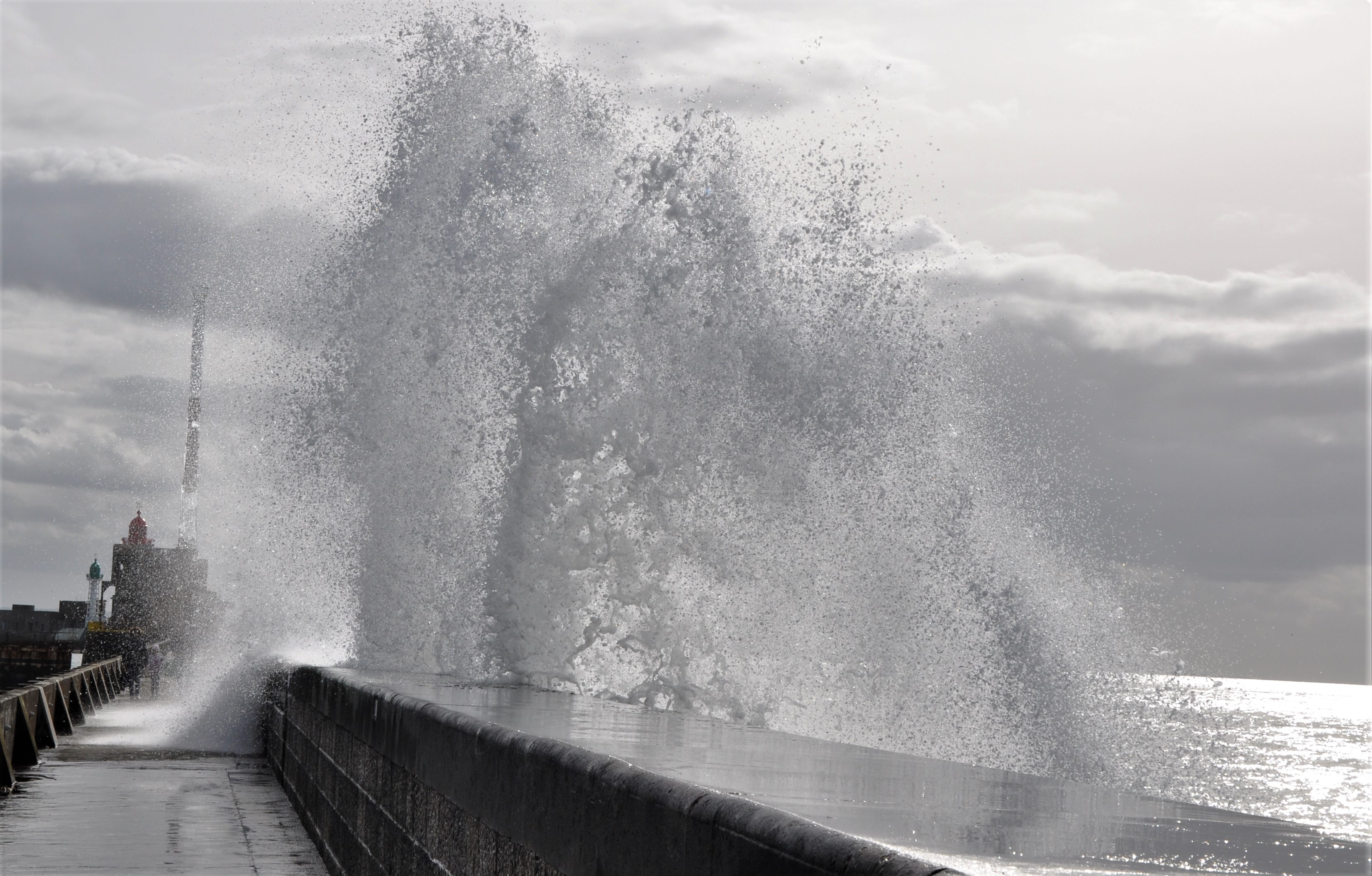Sea storm in France