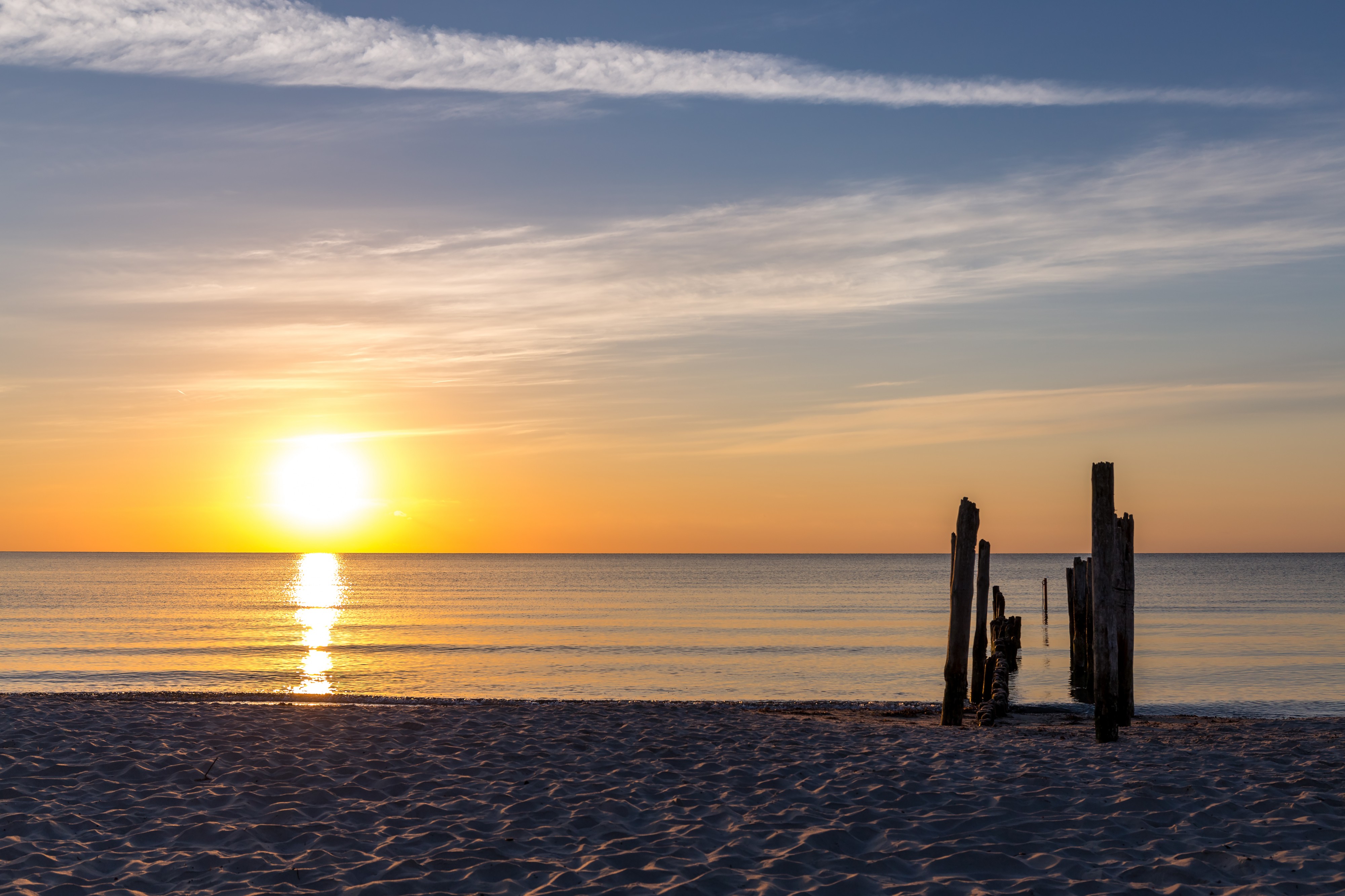 Sonnenaufgang am Strand von Juliusruh (Rügen), 150617, ako