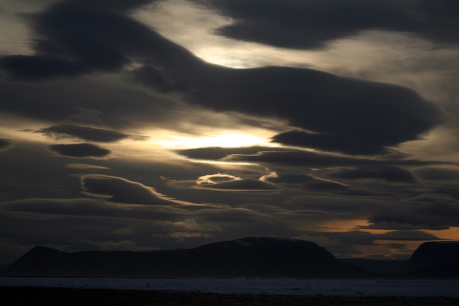 Lenticular clouds in High Arctic 2