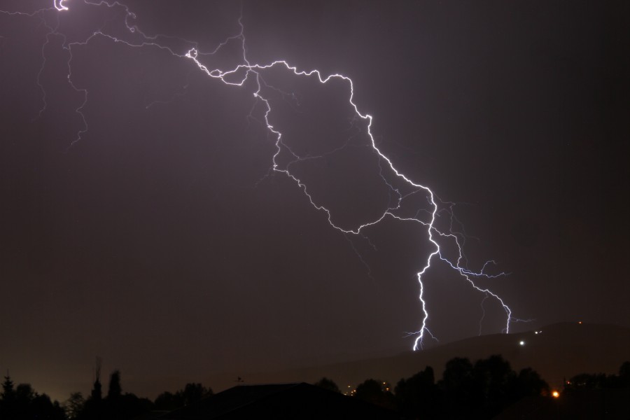Lightning across the Elko Hills