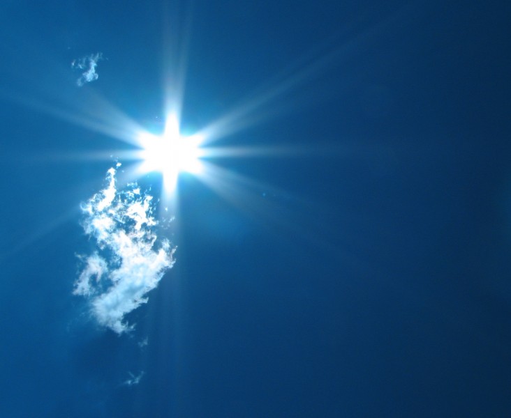 Rays in the Blue Sky