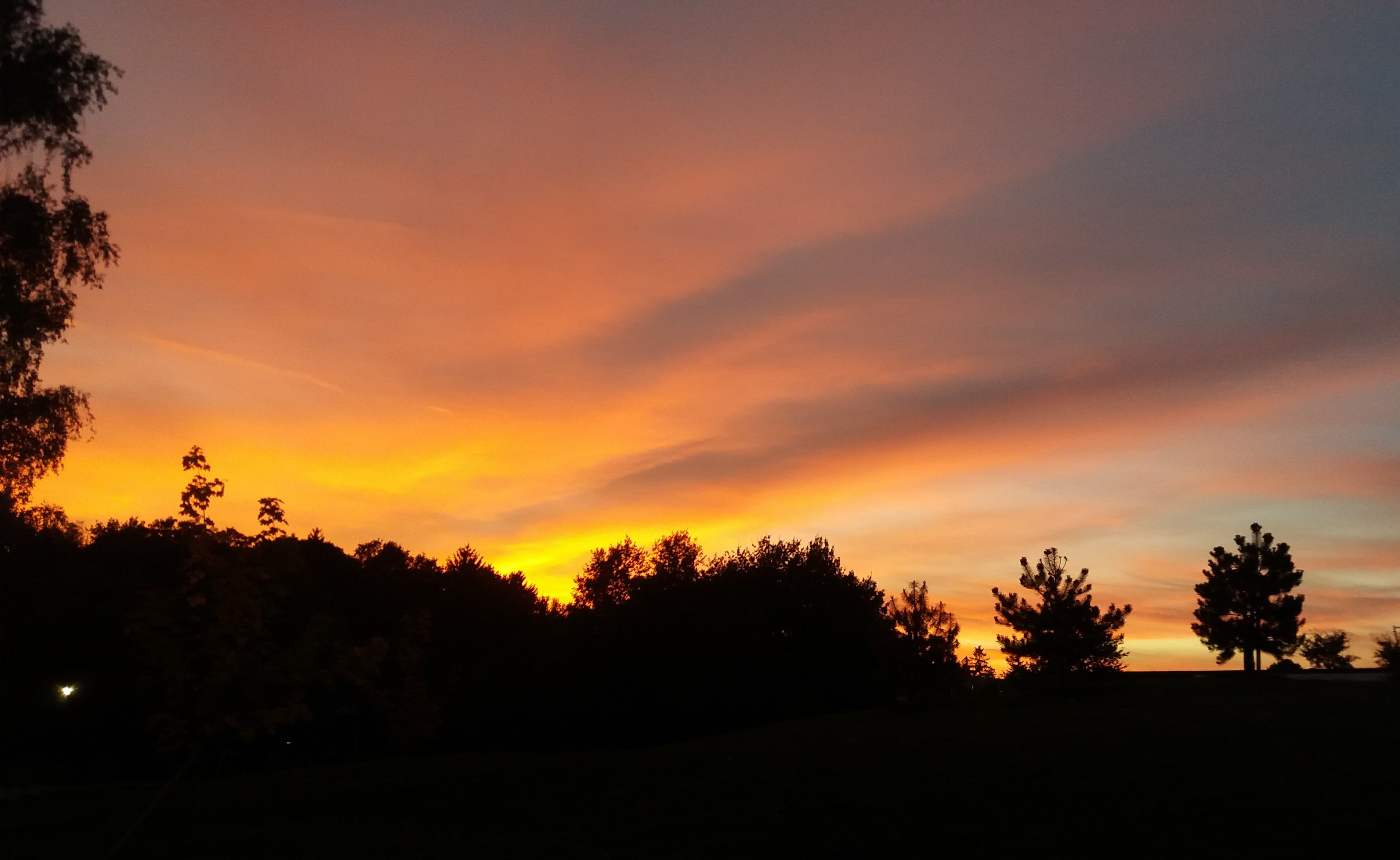 Sonnenuntergang am Eselsberg