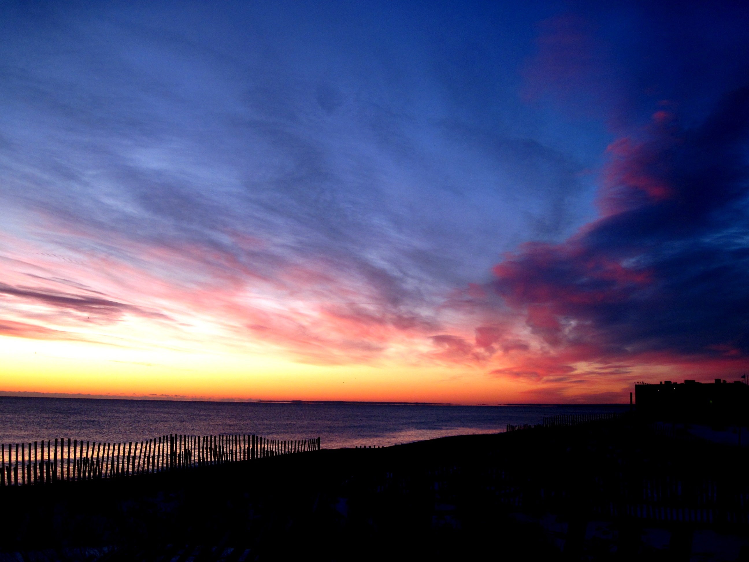 Sunrise january 13 clouds