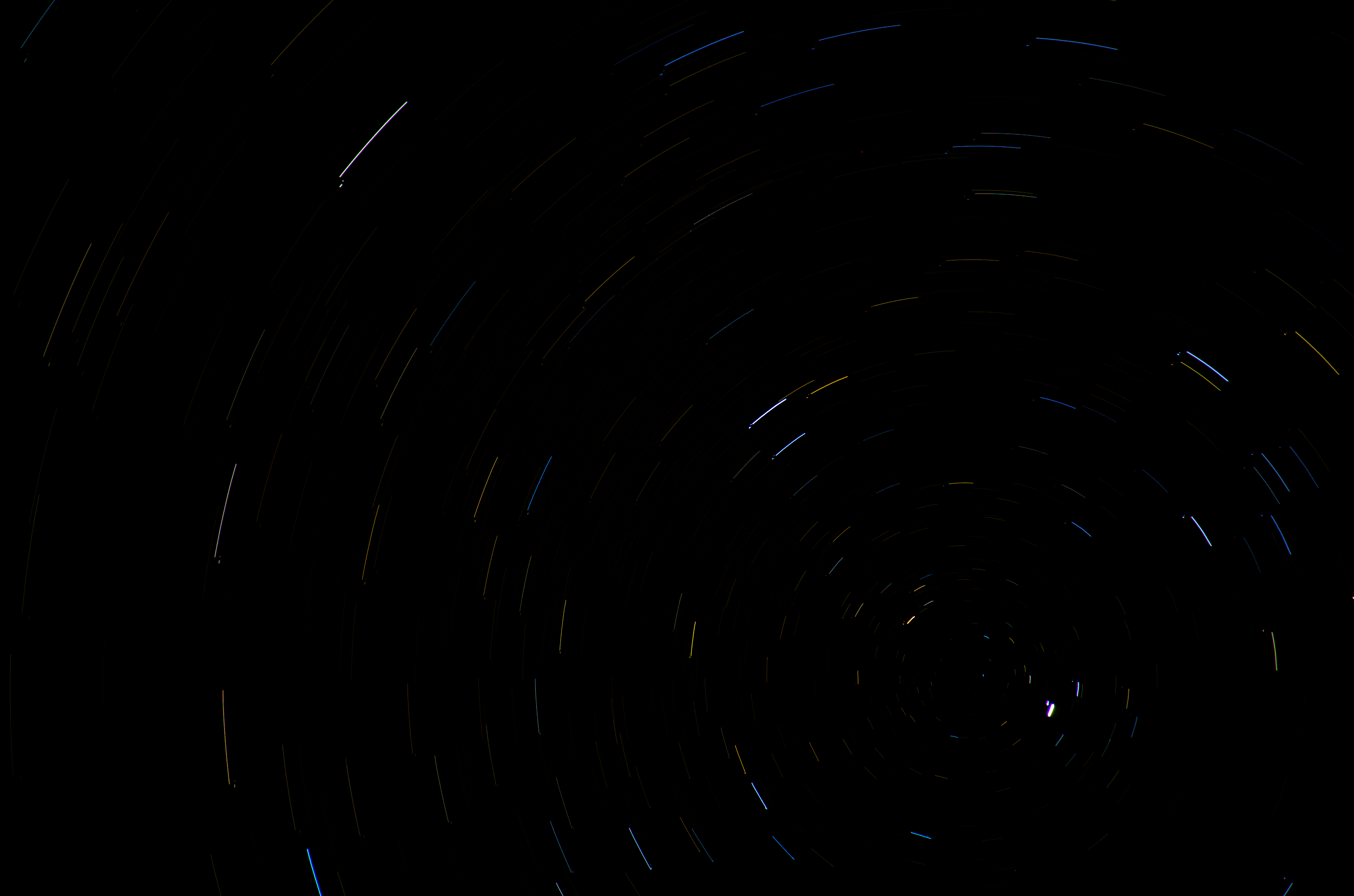 Circumpolar star trails