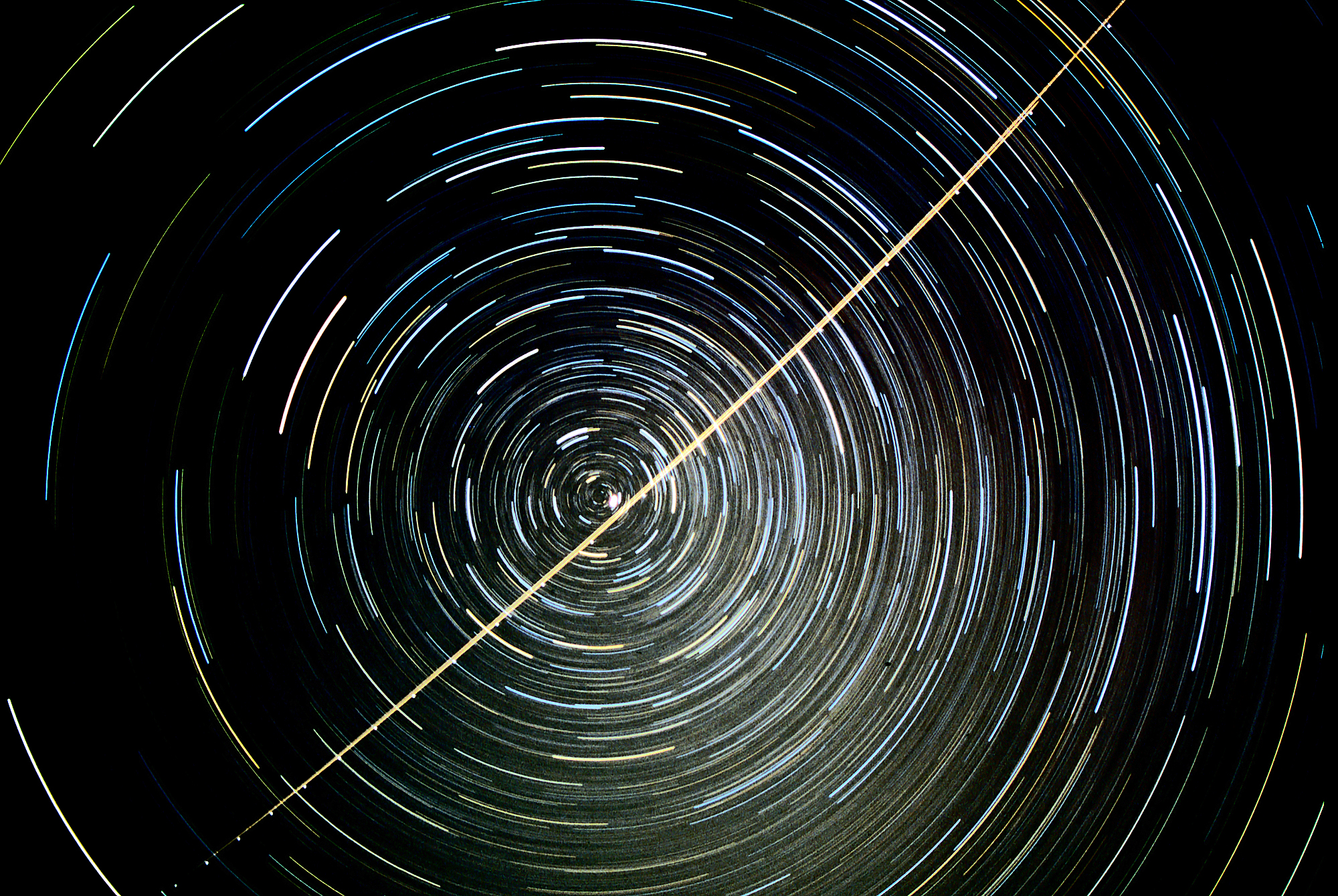 Circumpolar Star Trails With High Flyer