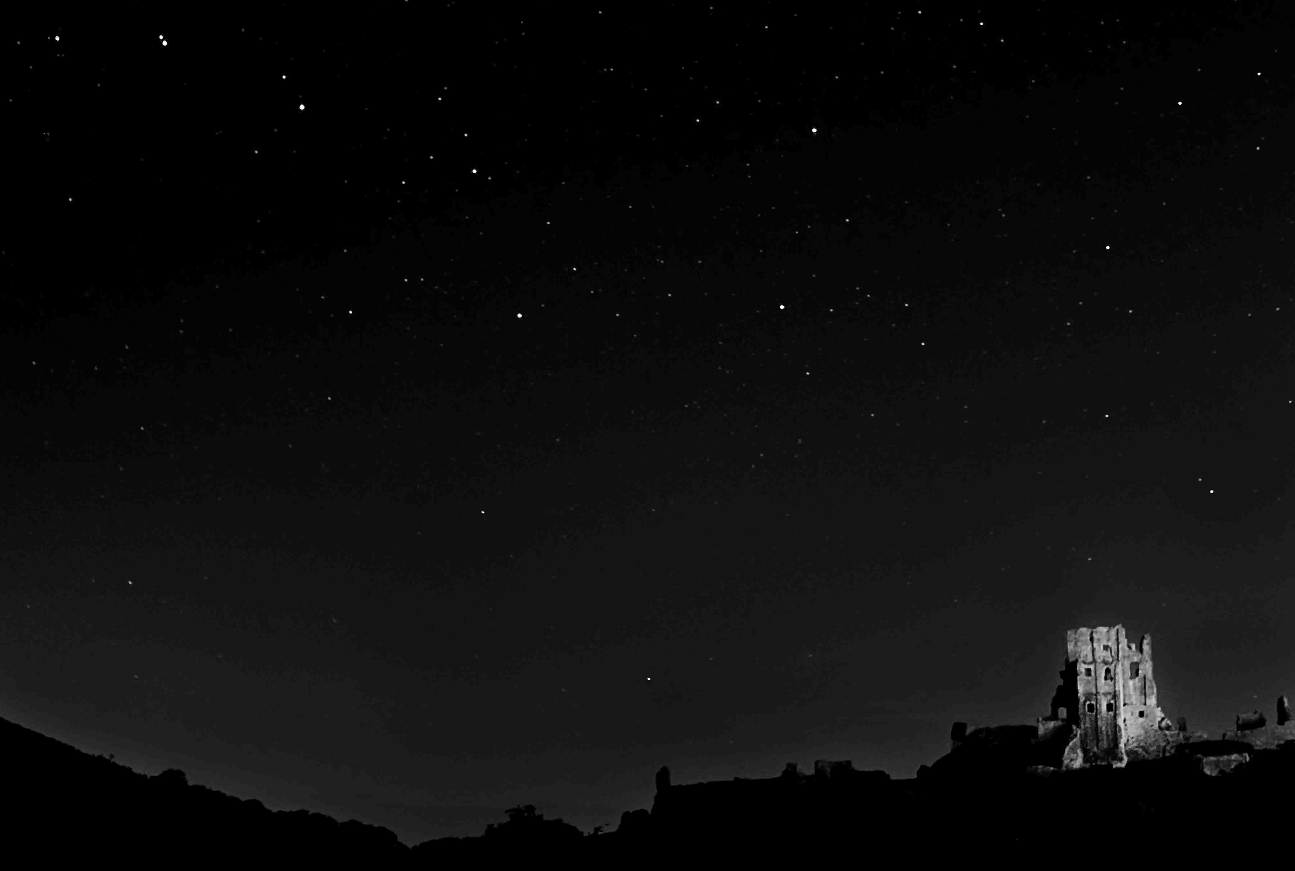 Corfe Castle under Stars (6330258910)