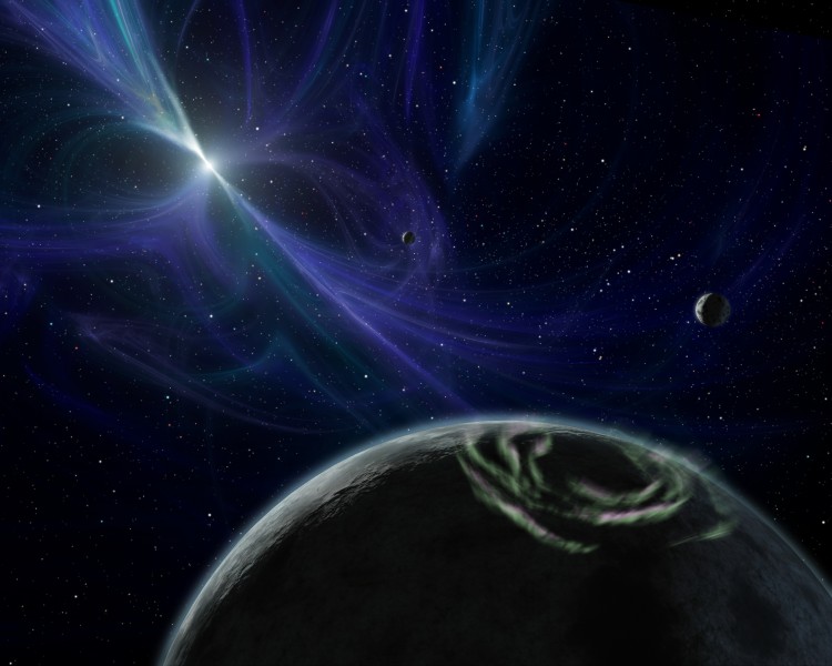 Artist's concept of PSR B1257+12 system