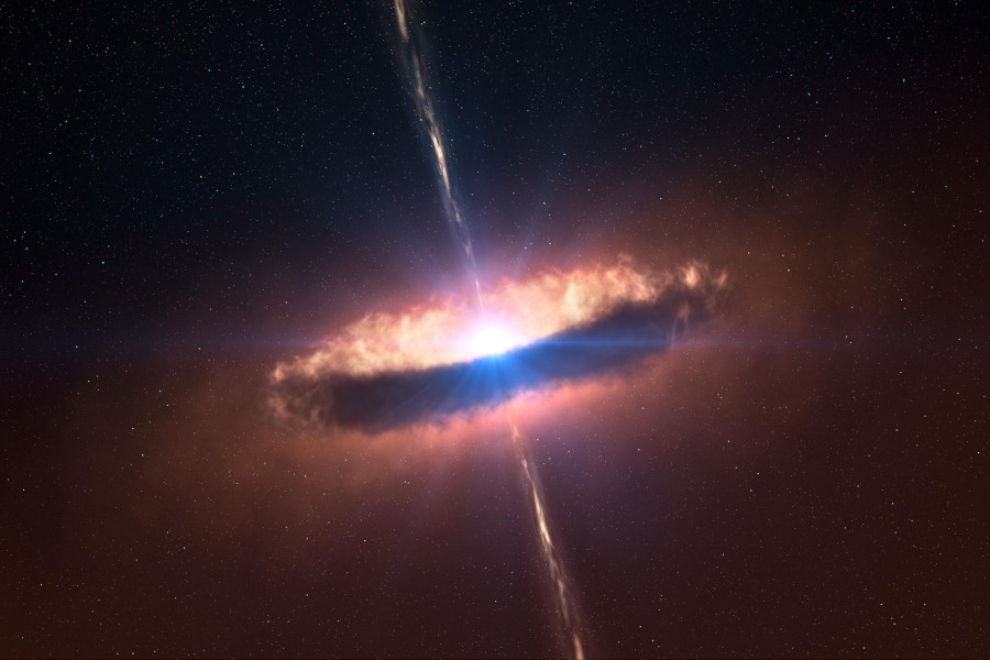 Dust disk around massive star