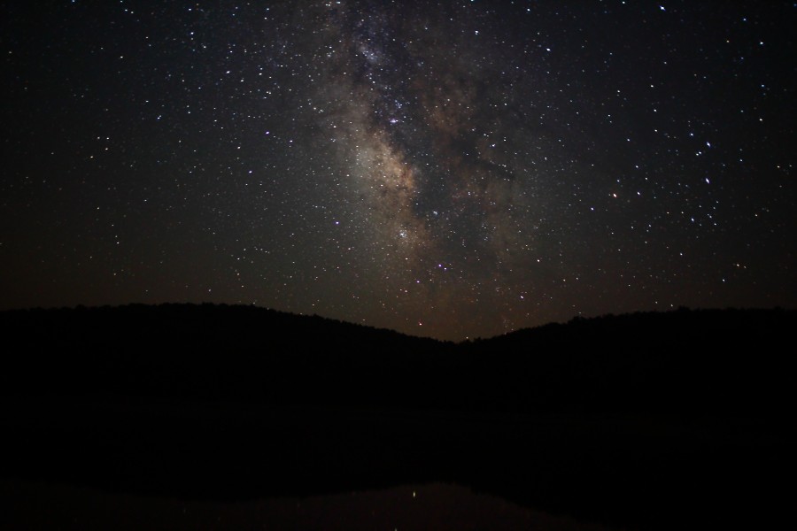 Night-sky-milky-way-stars-hills - West Virginia - ForestWander