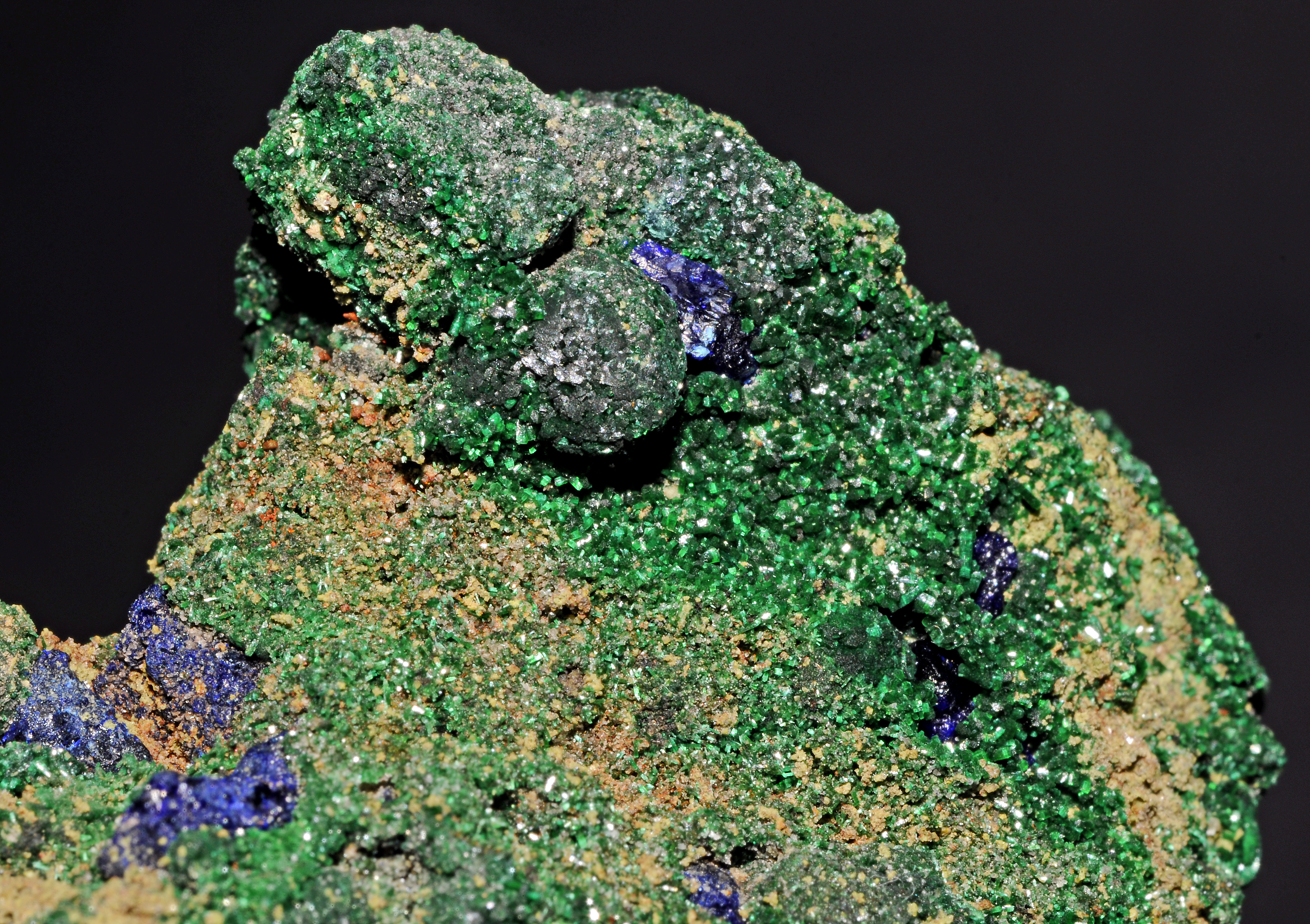 Malachite et azurite (Maroc) 