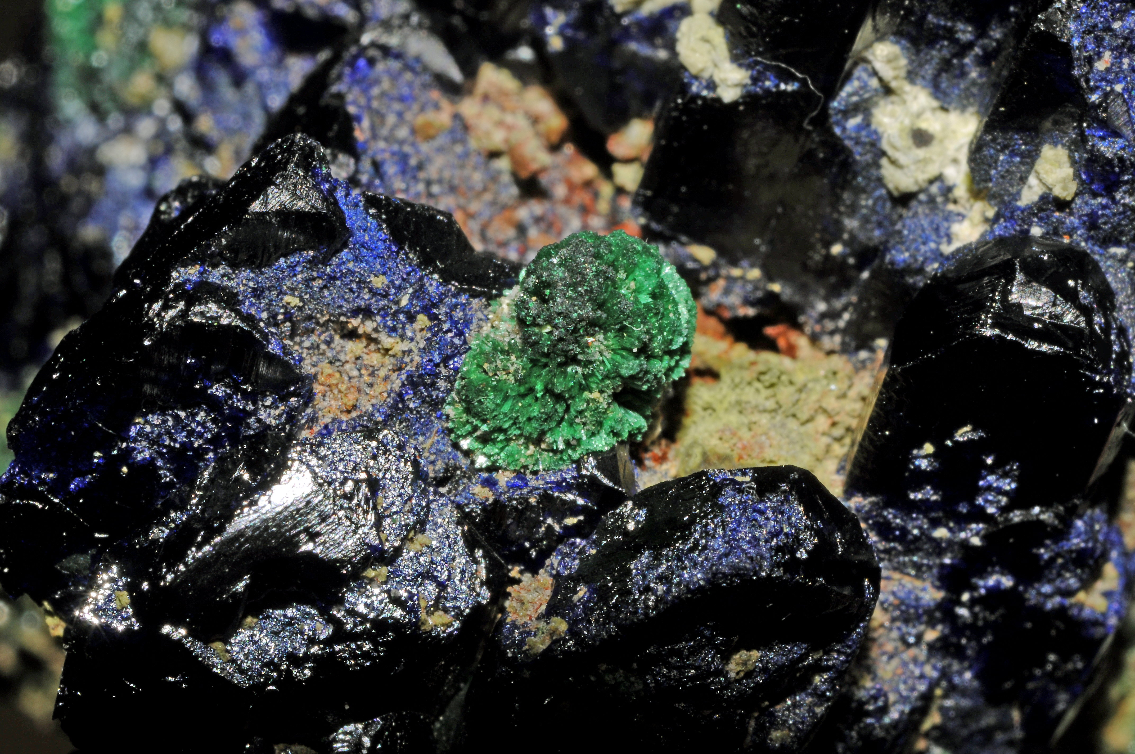 Malachite et azurite (Maroc) 2 