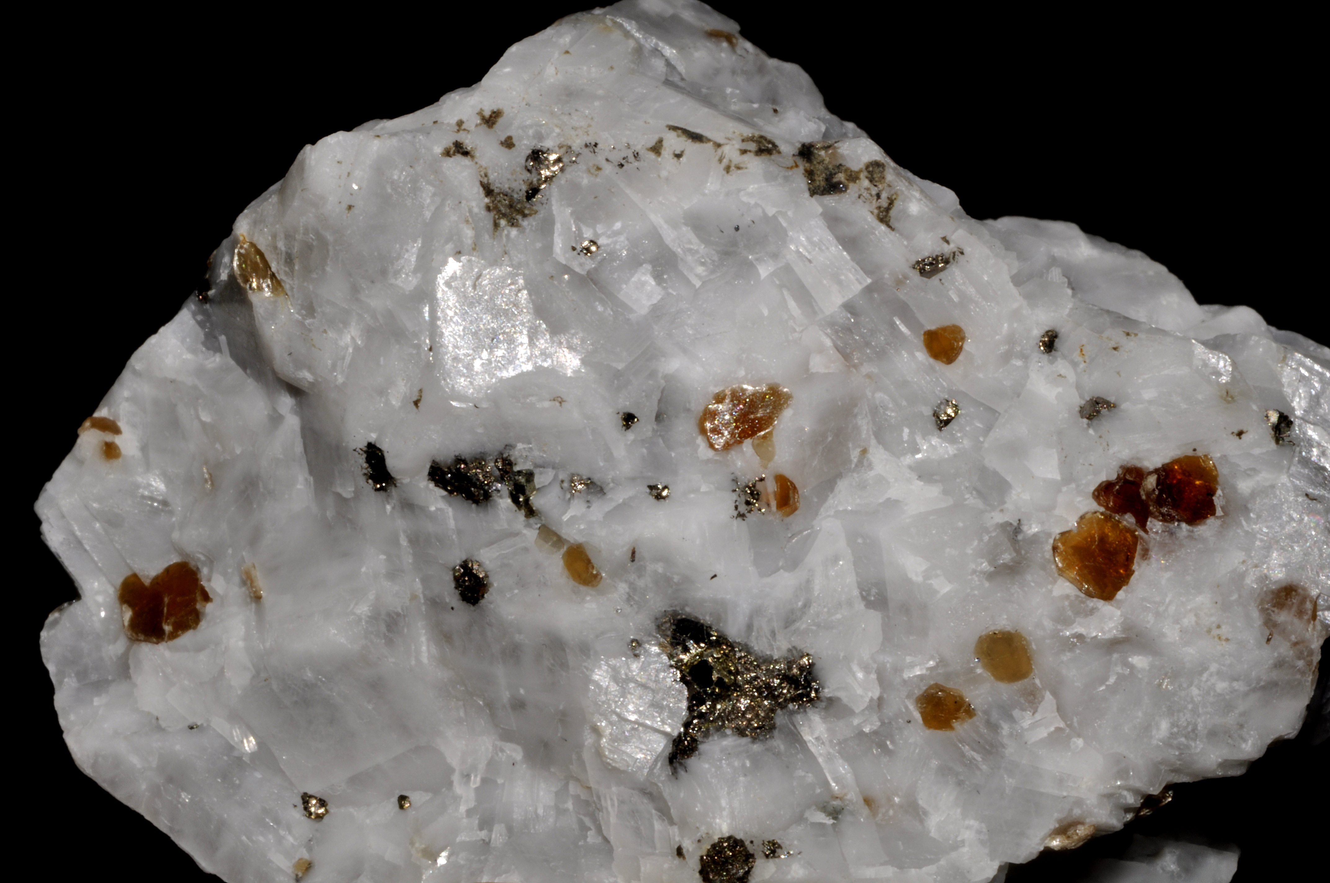 Phlogopite et pyrite sur gangue (Pakistan)