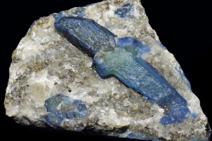 Afghanite, pyrite, calcite