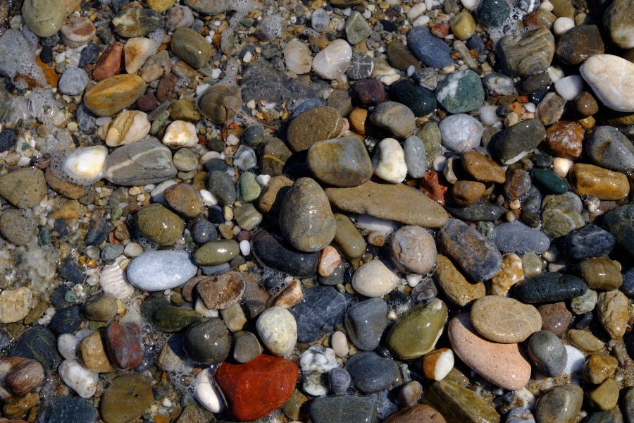 Pebbles in Rethymno's beach
