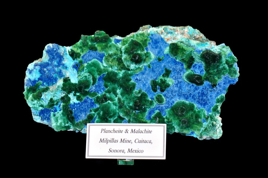 Plancheite and Malachite