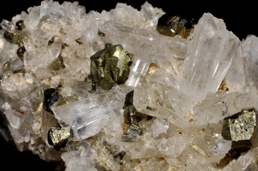 Pyrite sur quartz 2(Mexique)