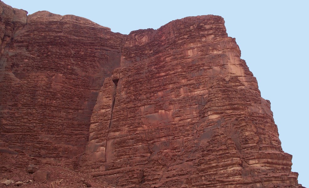 Stone details of Wadi Rum